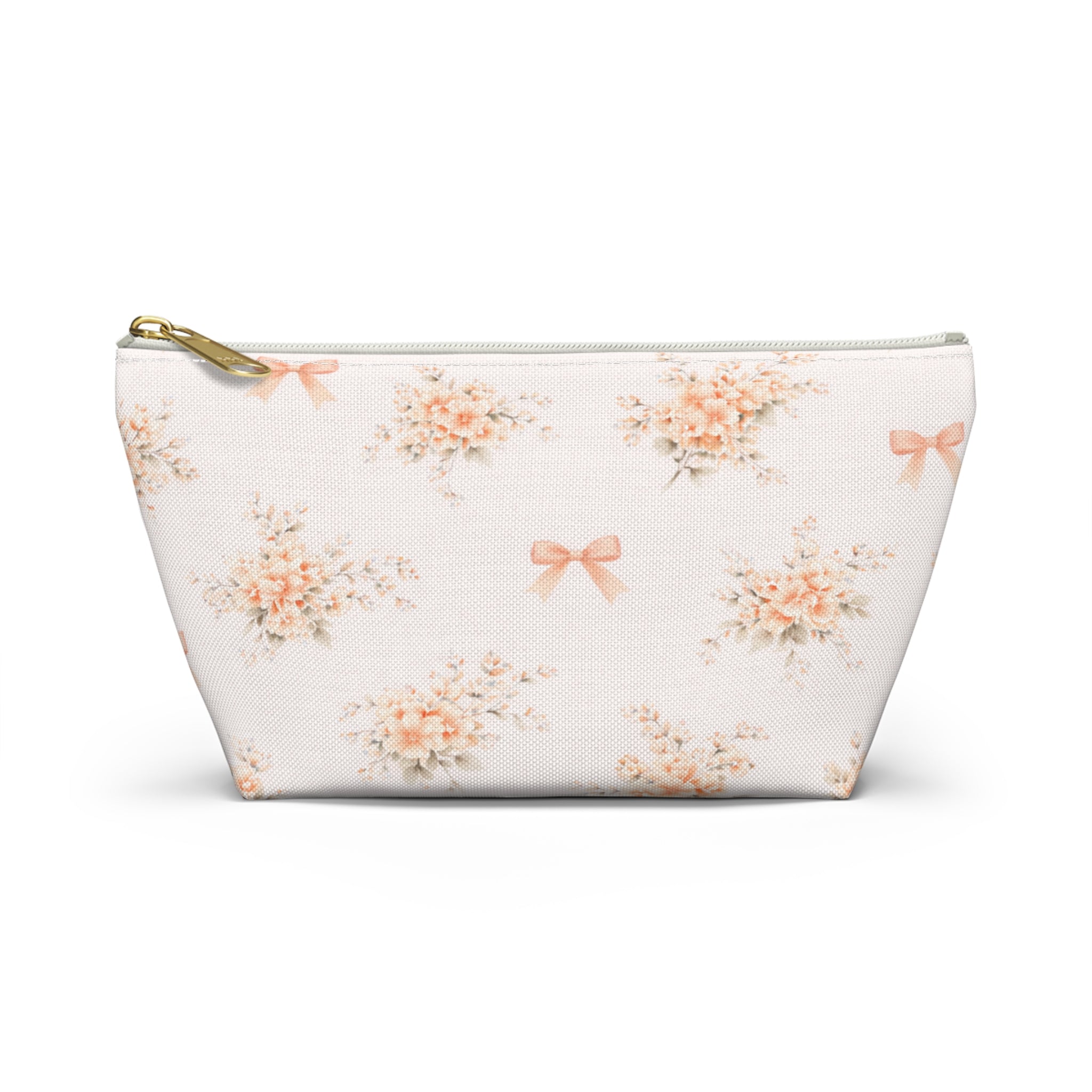 Blush Floral Bouquet Accessory Pouch