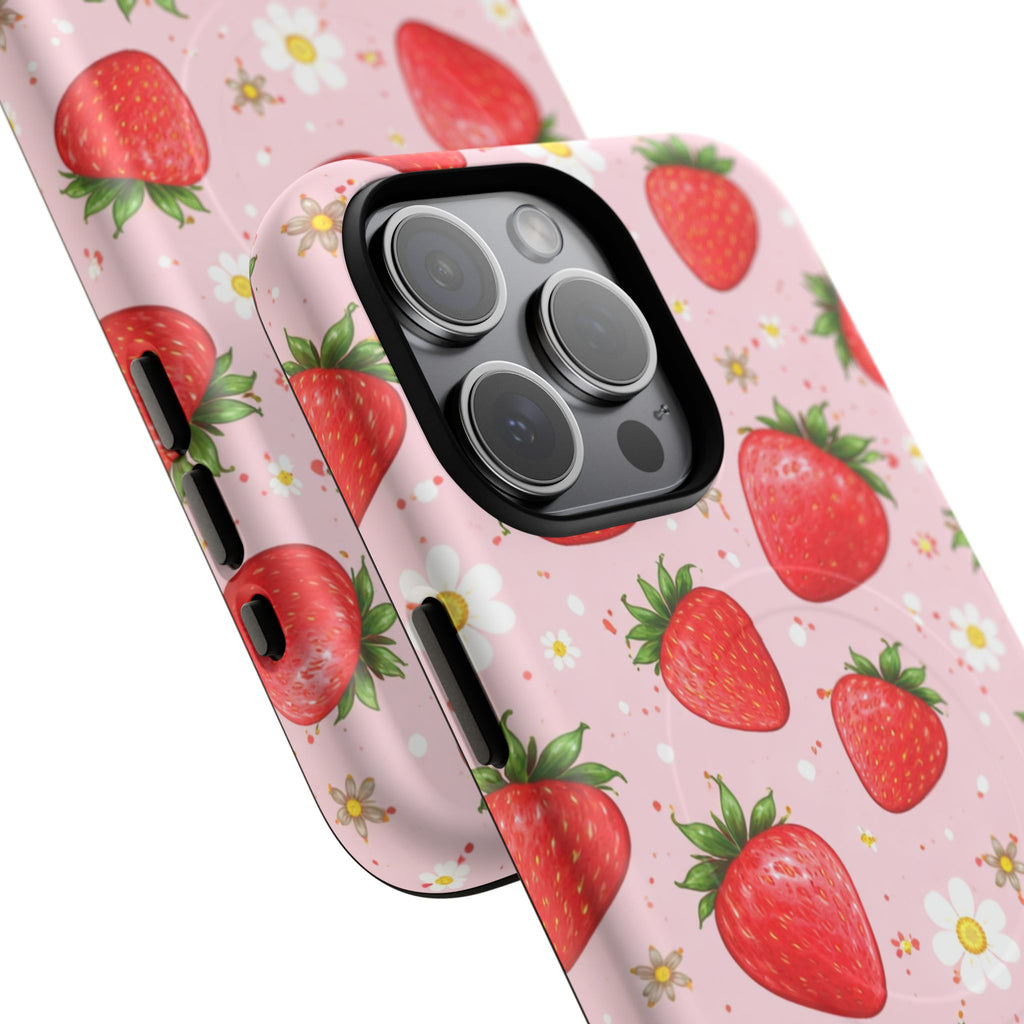 Strawberry iPhone Case – MagSafe Compatible