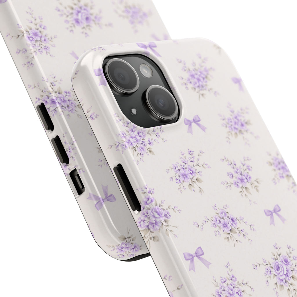 Lavender Floral Bouquet iPhone Case | Tough Phone Case