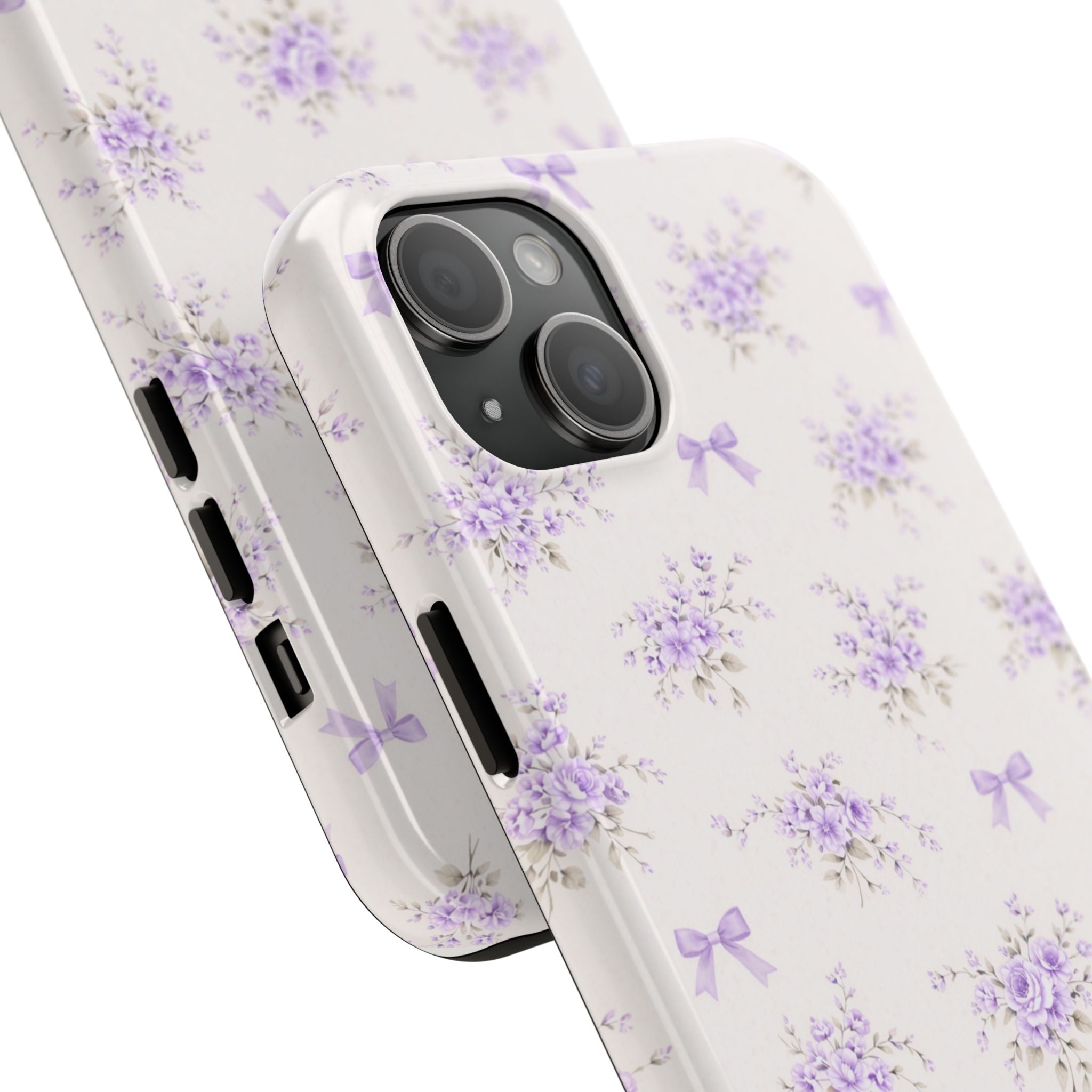 Lavender Floral Bouquet iPhone Case | Tough Phone Case