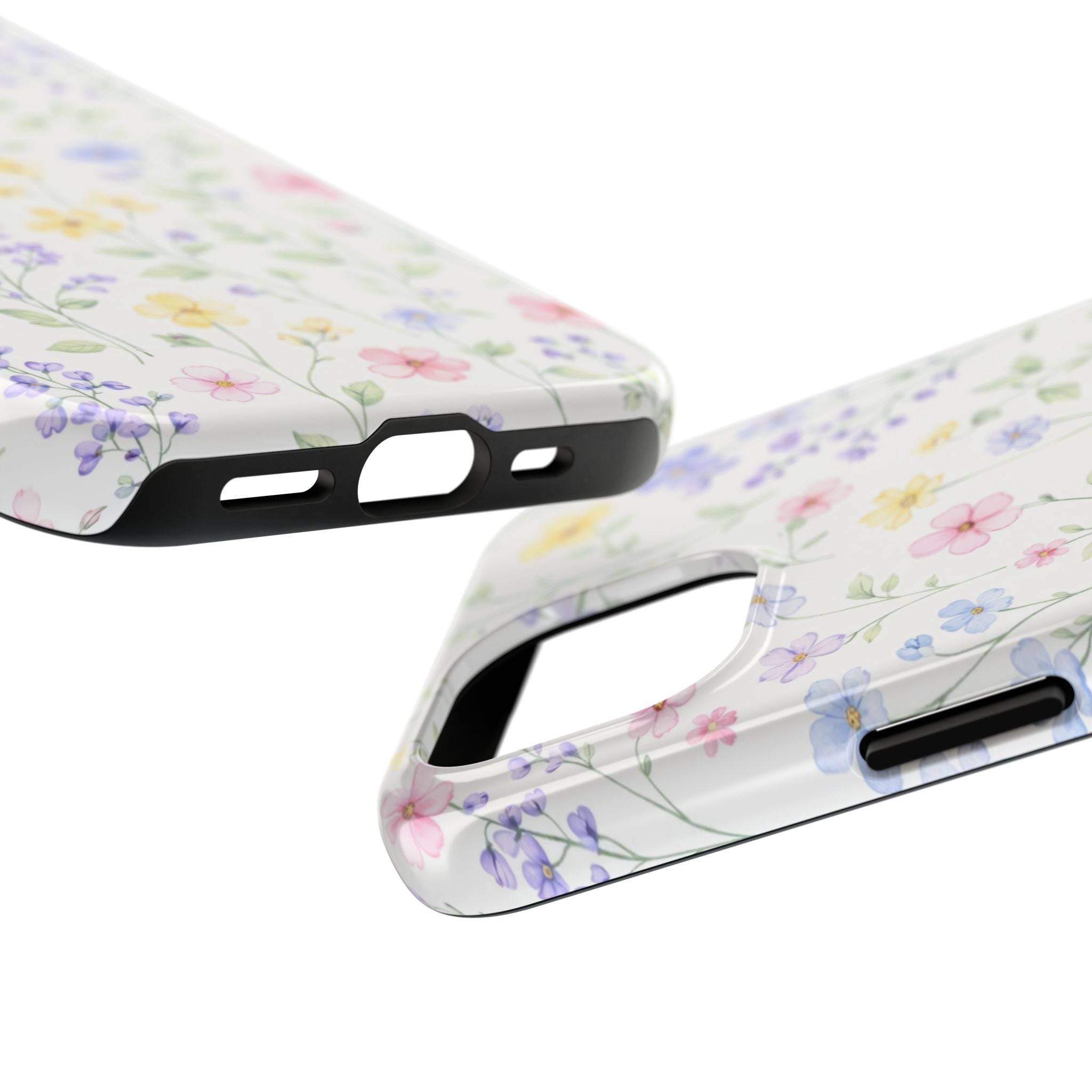 Watercolor Wildflowers Tough iPhone Case | Pastel Floral iPhone Case