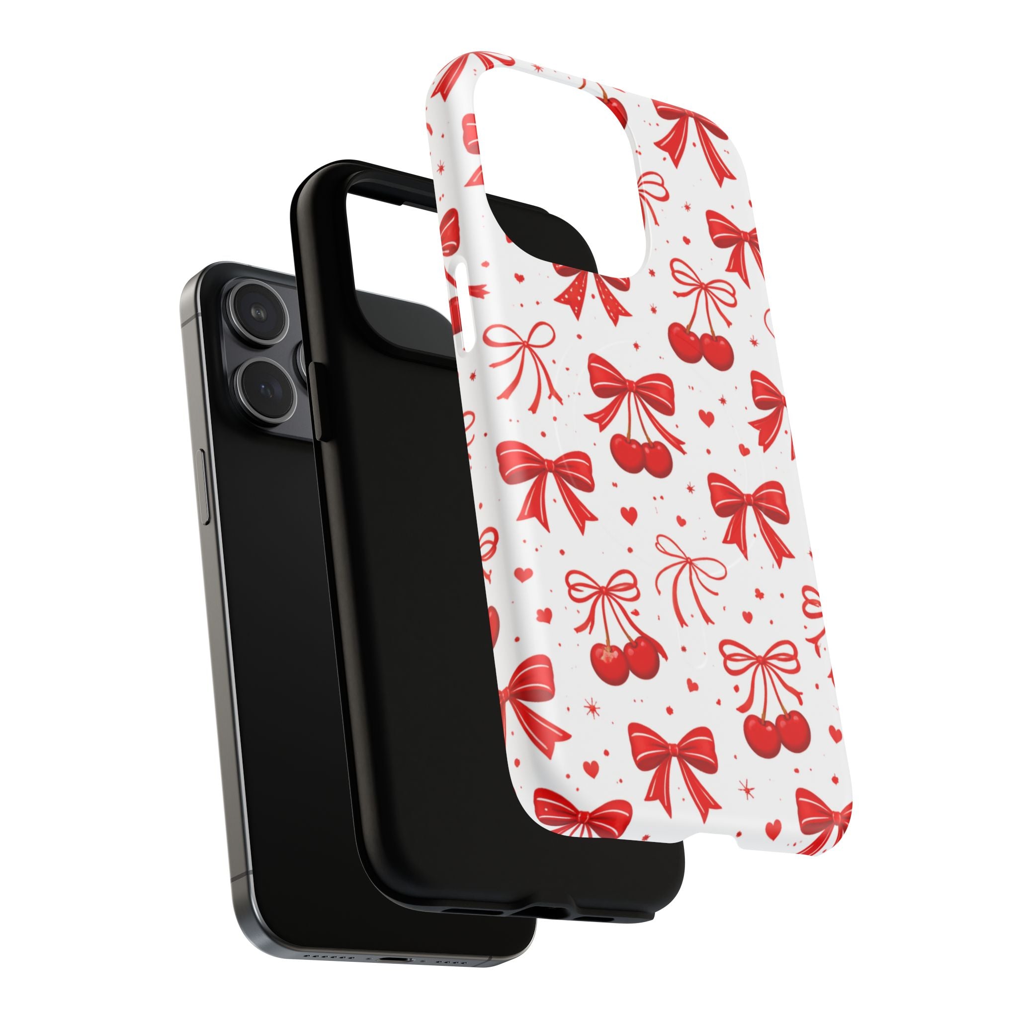 Cherry Bow iPhone Case – MagSafe Compatible