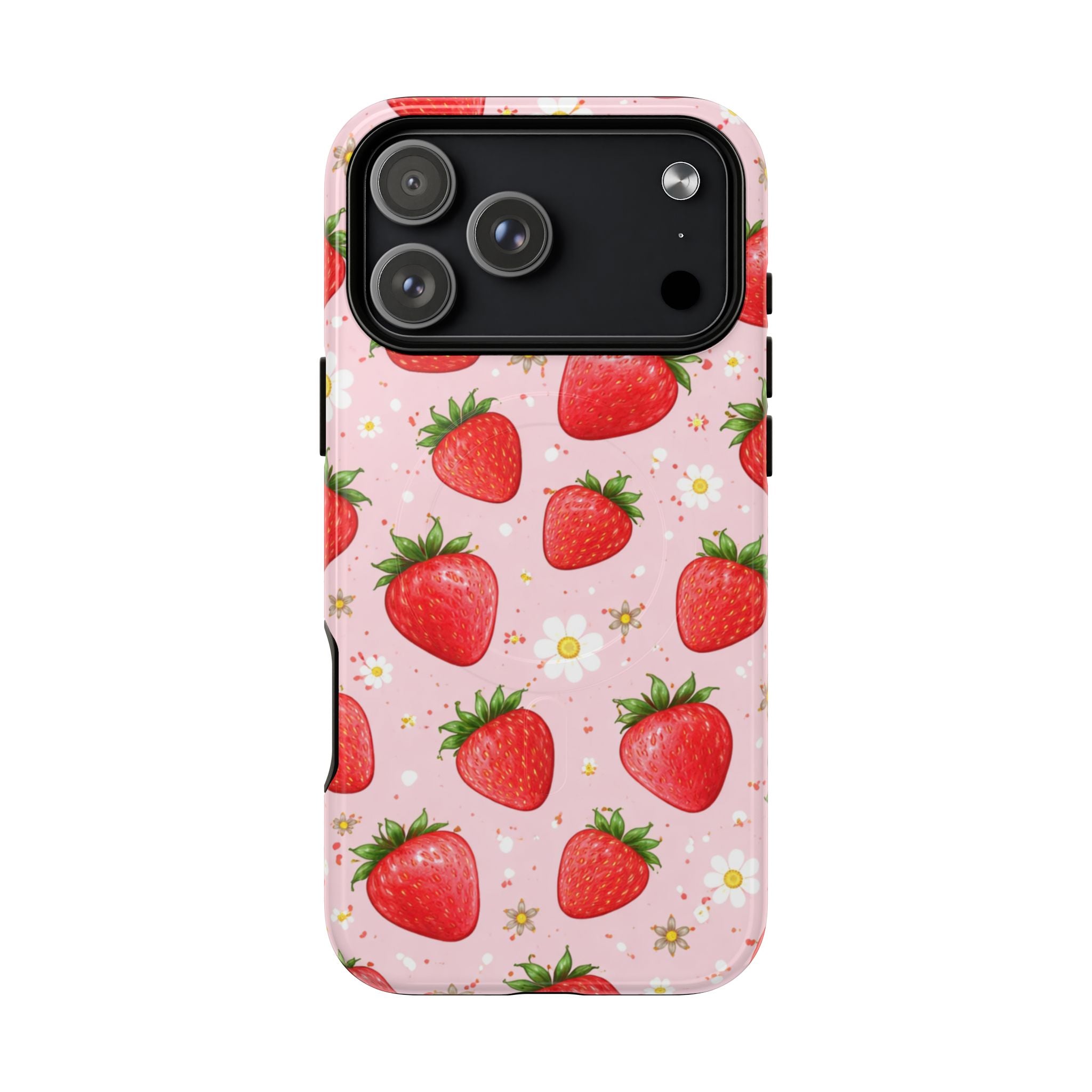 Strawberry iPhone Case – MagSafe Compatible