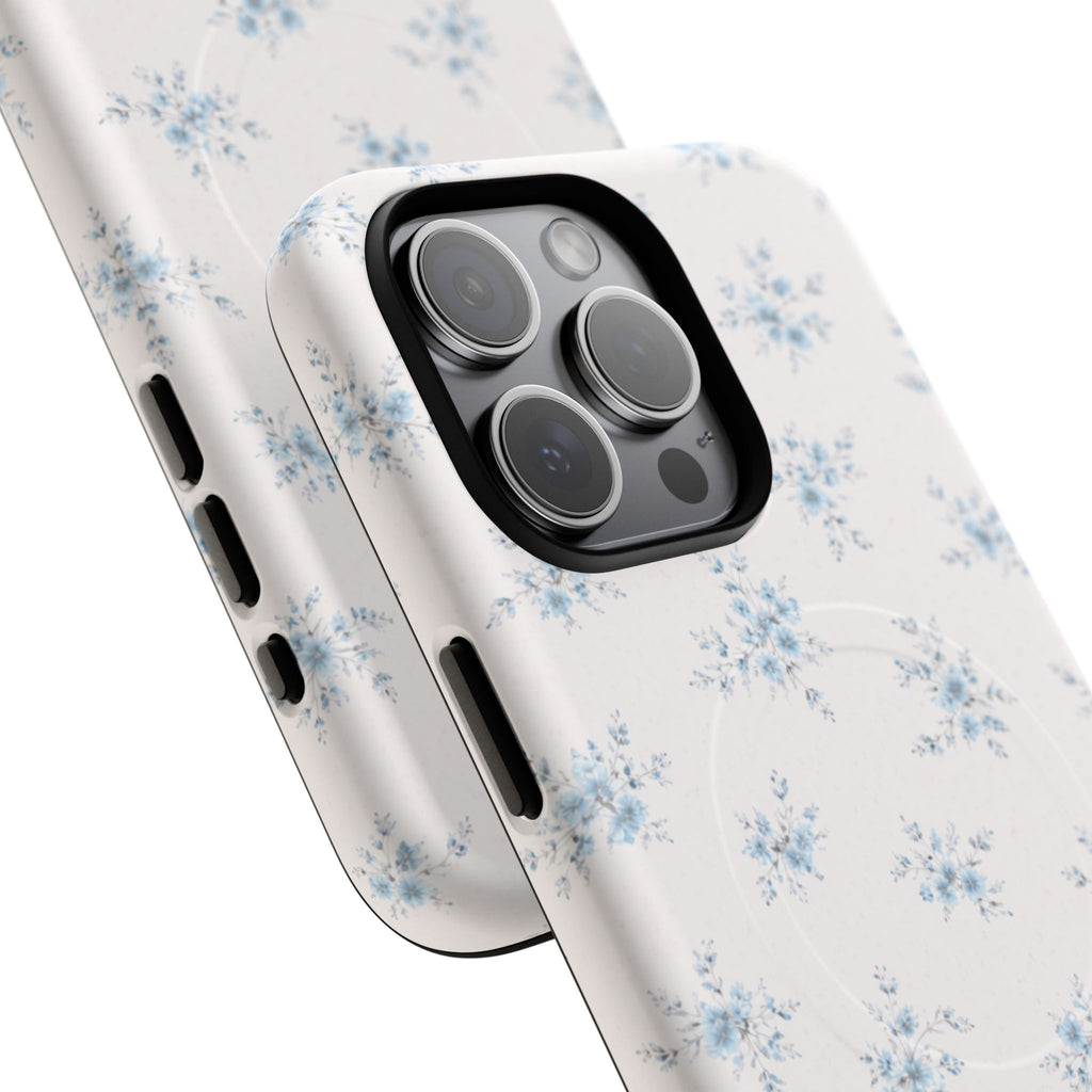 Floral Blue Sprig iPhone Case – MagSafe Compatible