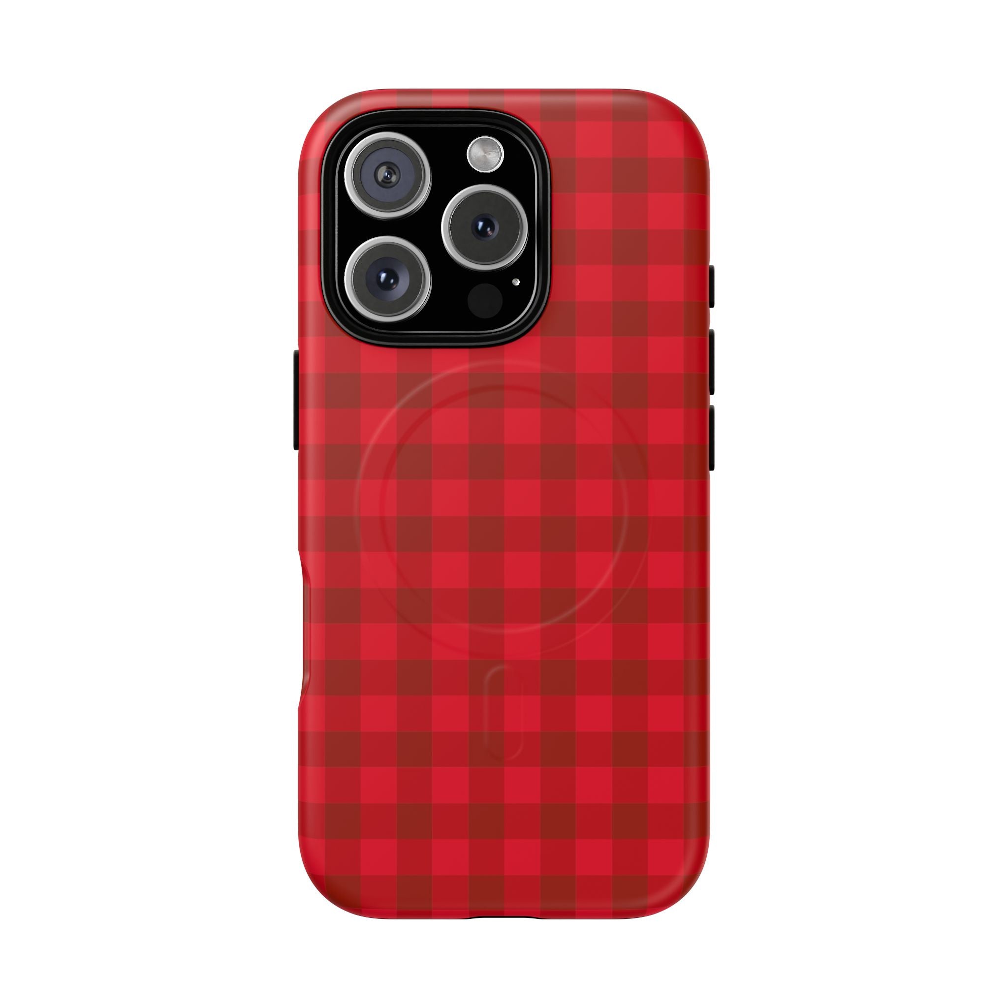 Red Buffalo Plaid iPhone Case – MagSafe Compatible