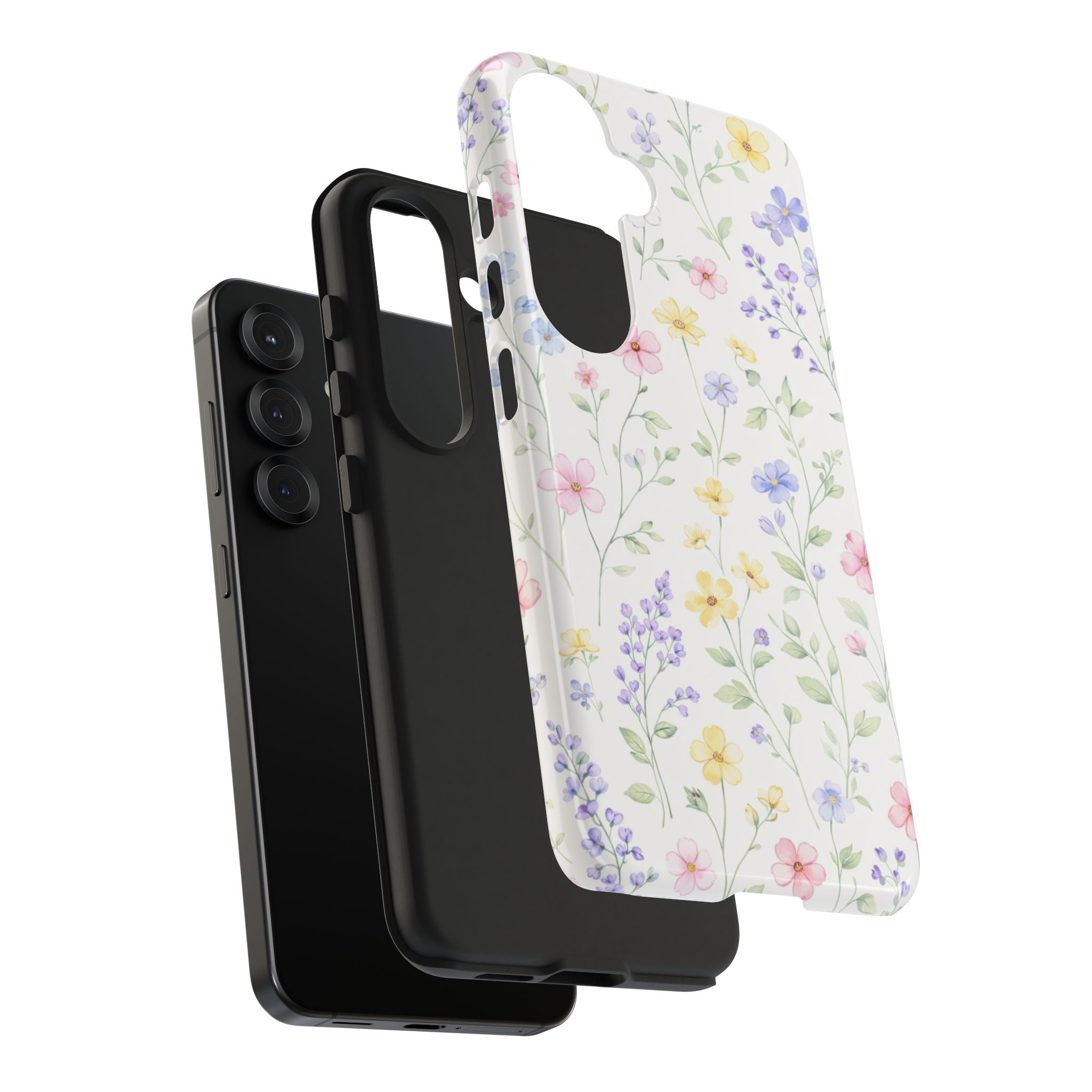 Pastel Wildflower Pattern Tough Samsung Galaxy  Phone Case | Floral Spring Phone Case