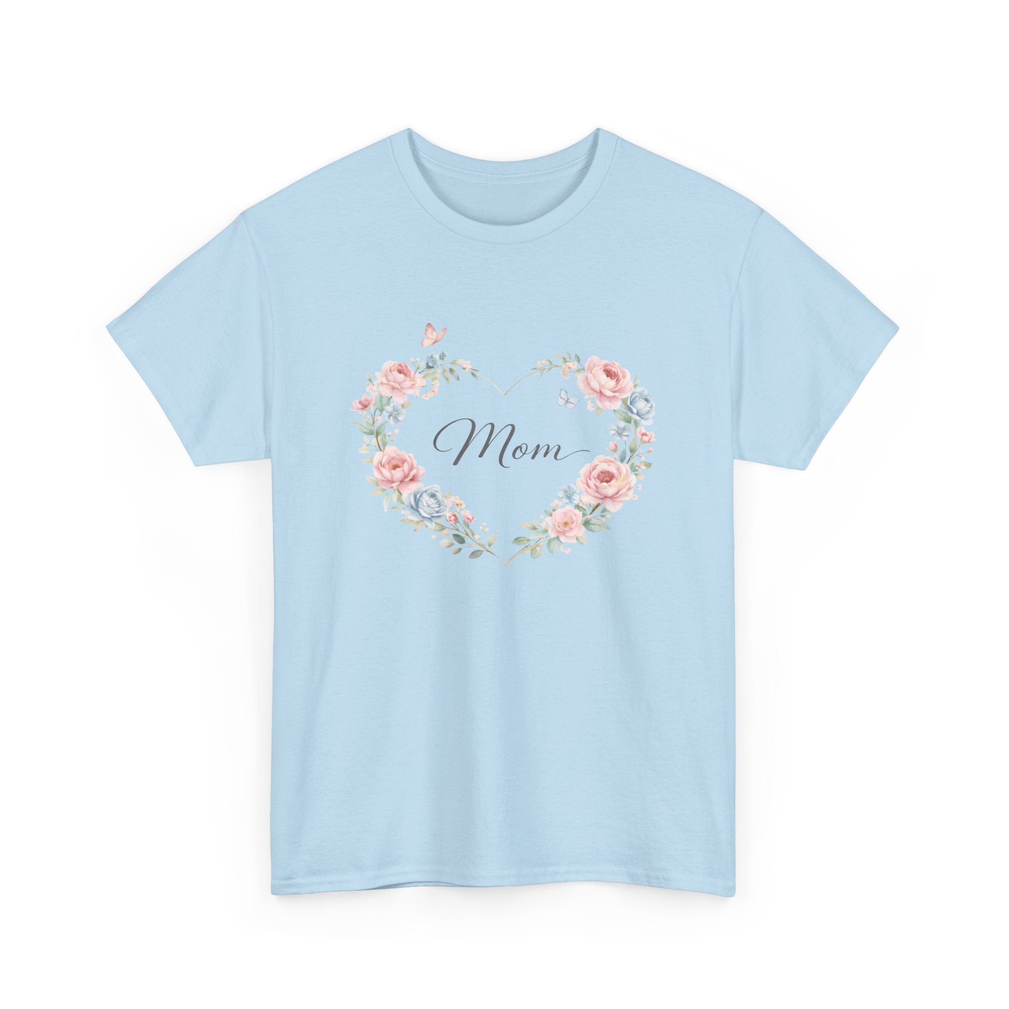 Mom Floral Heart T-Shirt — Mother’s Day Gift Tee