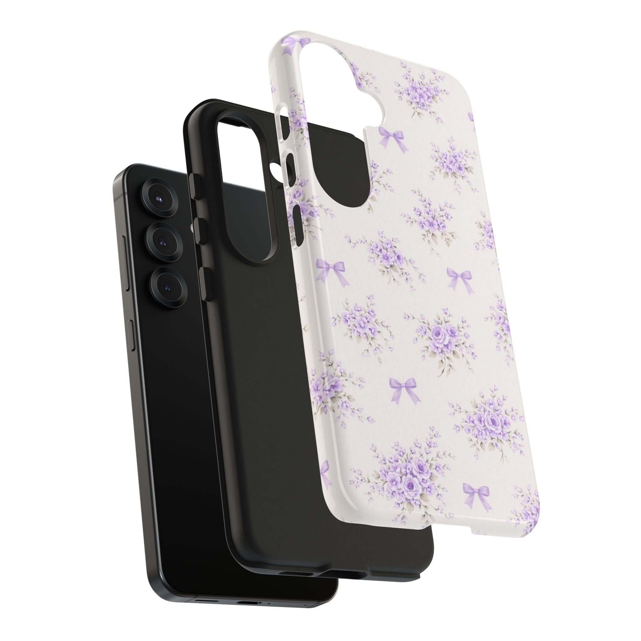 Lilac Floral Bouquet Samsung Galaxy  Phone Case | Tough Phone Case
