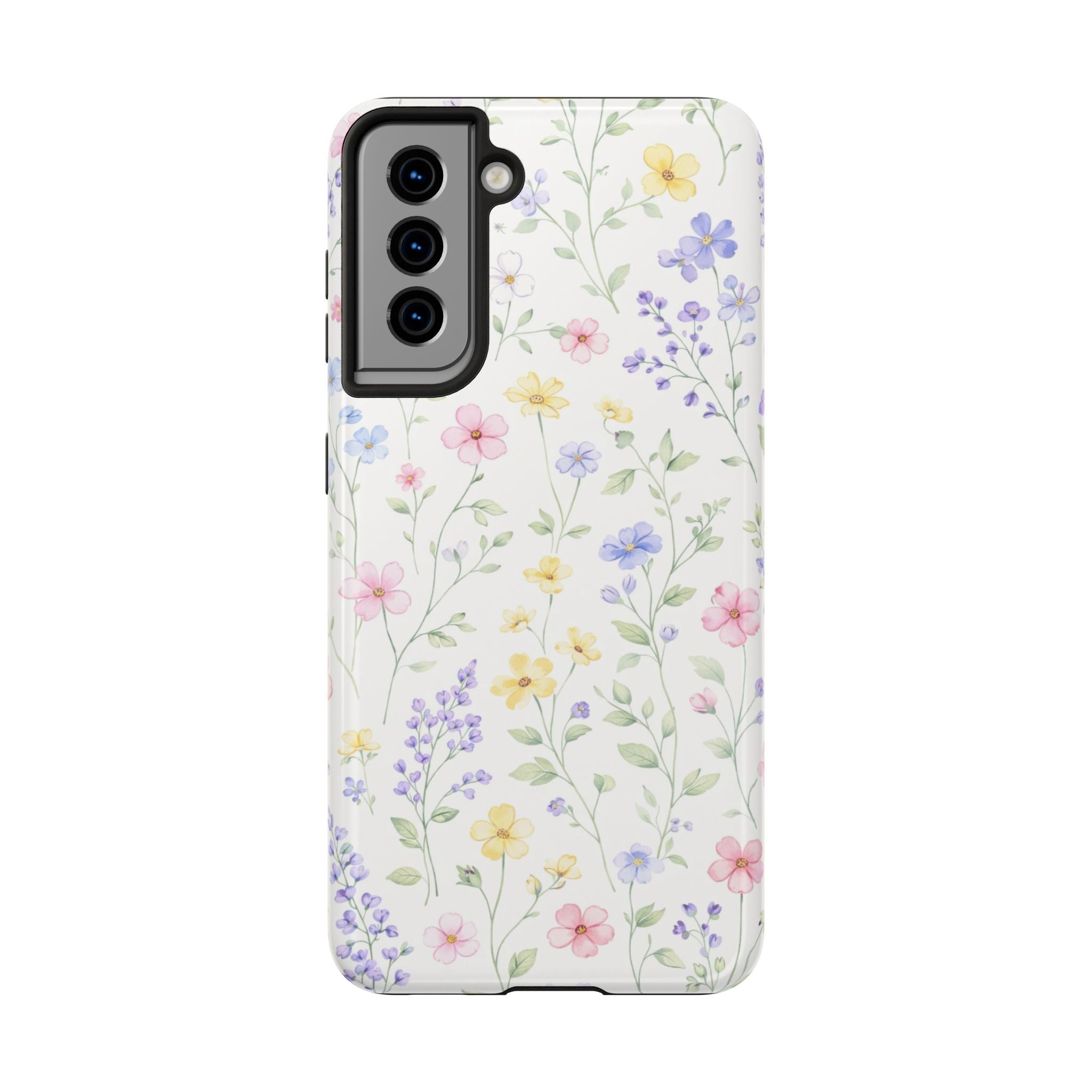 Pastel Wildflower Pattern Tough Samsung Galaxy  Phone Case | Floral Spring Phone Case