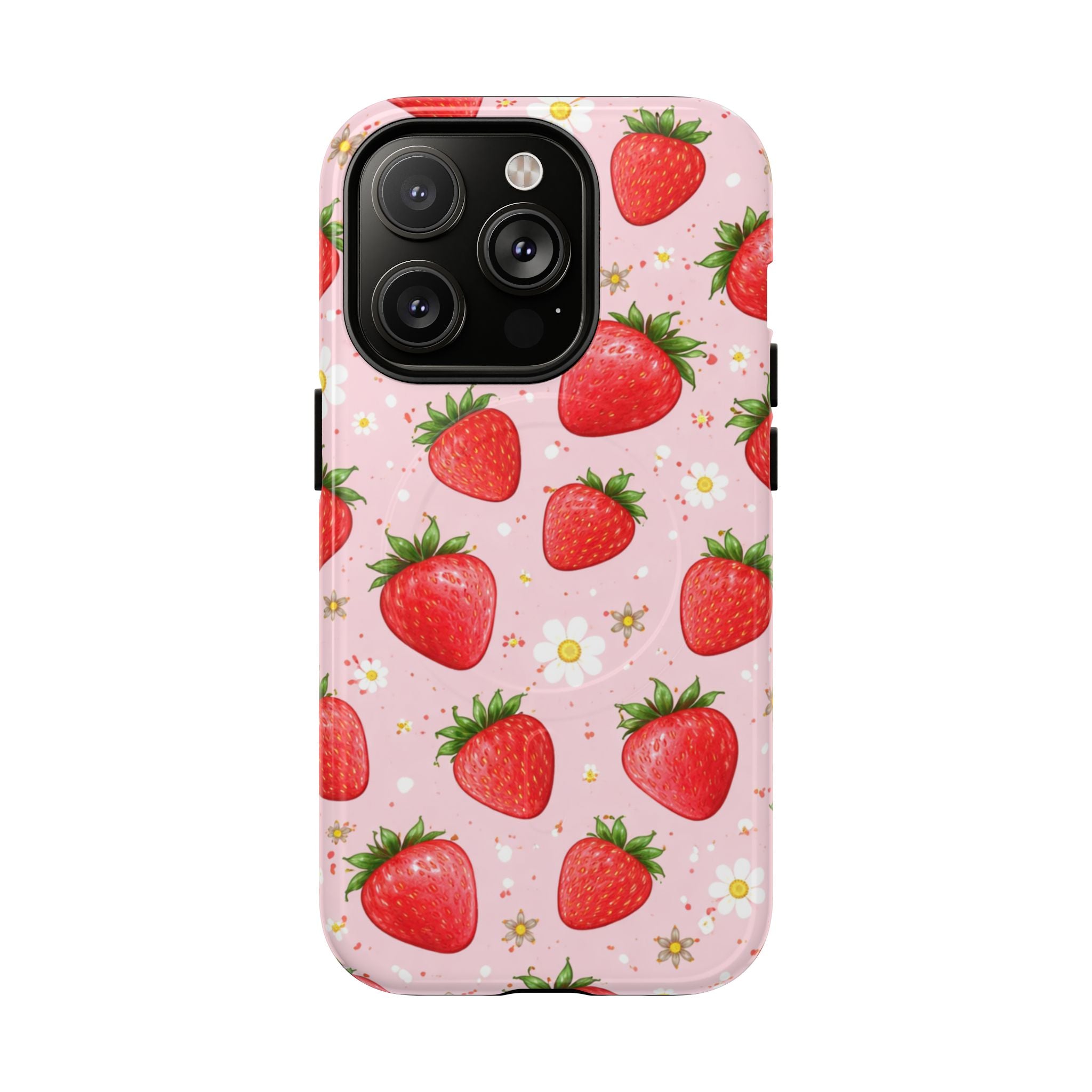 Strawberry iPhone Case – MagSafe Compatible