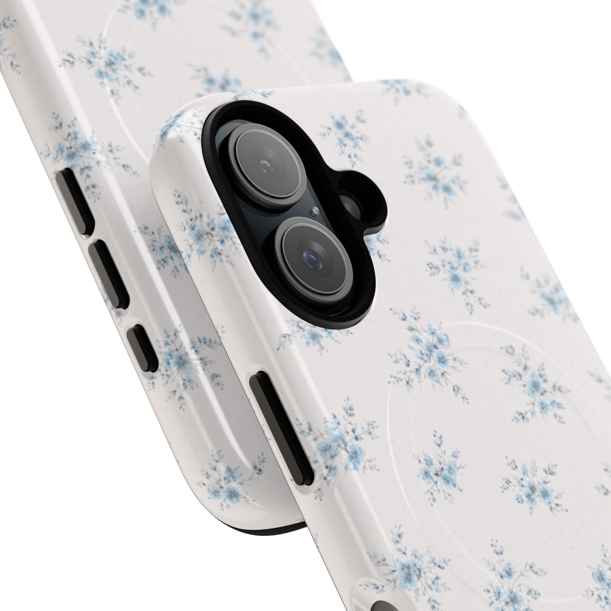 Floral Blue Sprig iPhone Case – MagSafe Compatible