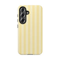 Yellow Stripe Tough Samsung Case - Protective Slim Hard-Shell Phone Cover