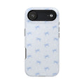 Blue Bow Pattern iPhone Case | Magnetic Impact-Resistant Case
