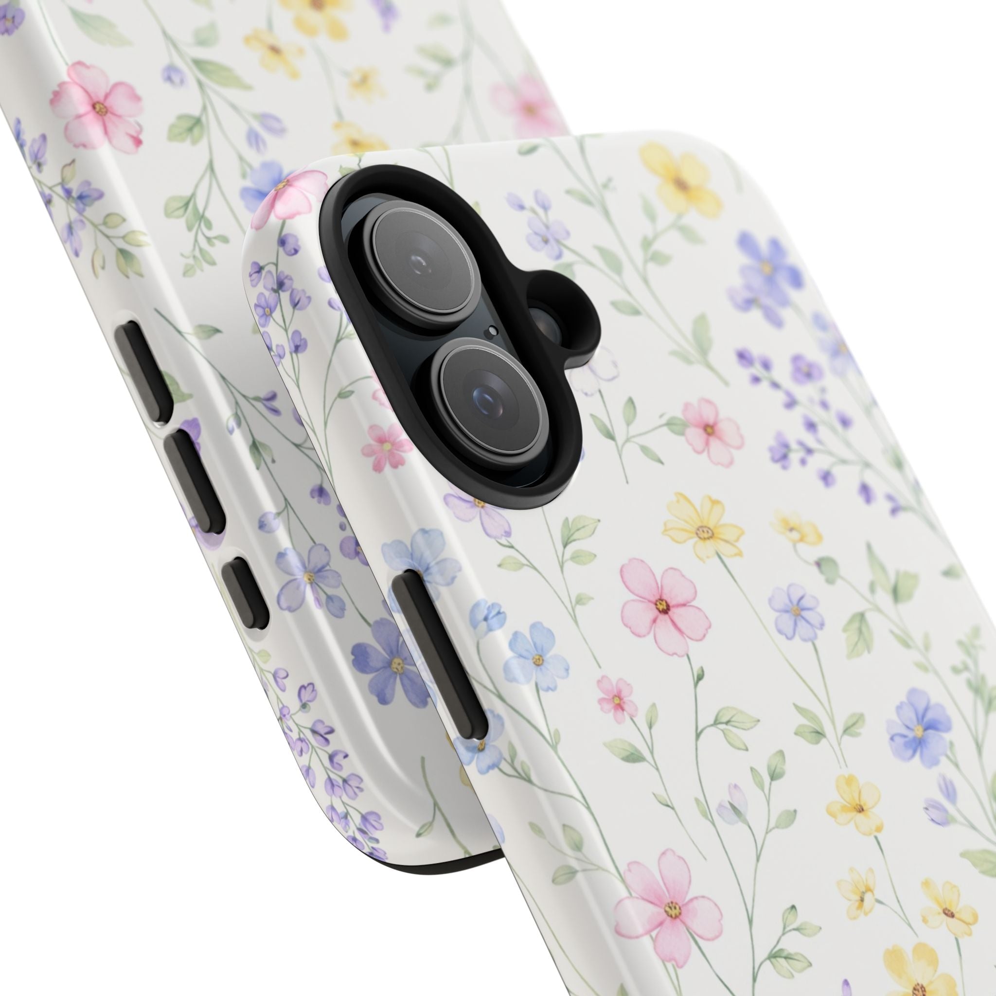 Watercolor Wildflowers Tough iPhone Case | Pastel Floral iPhone Case