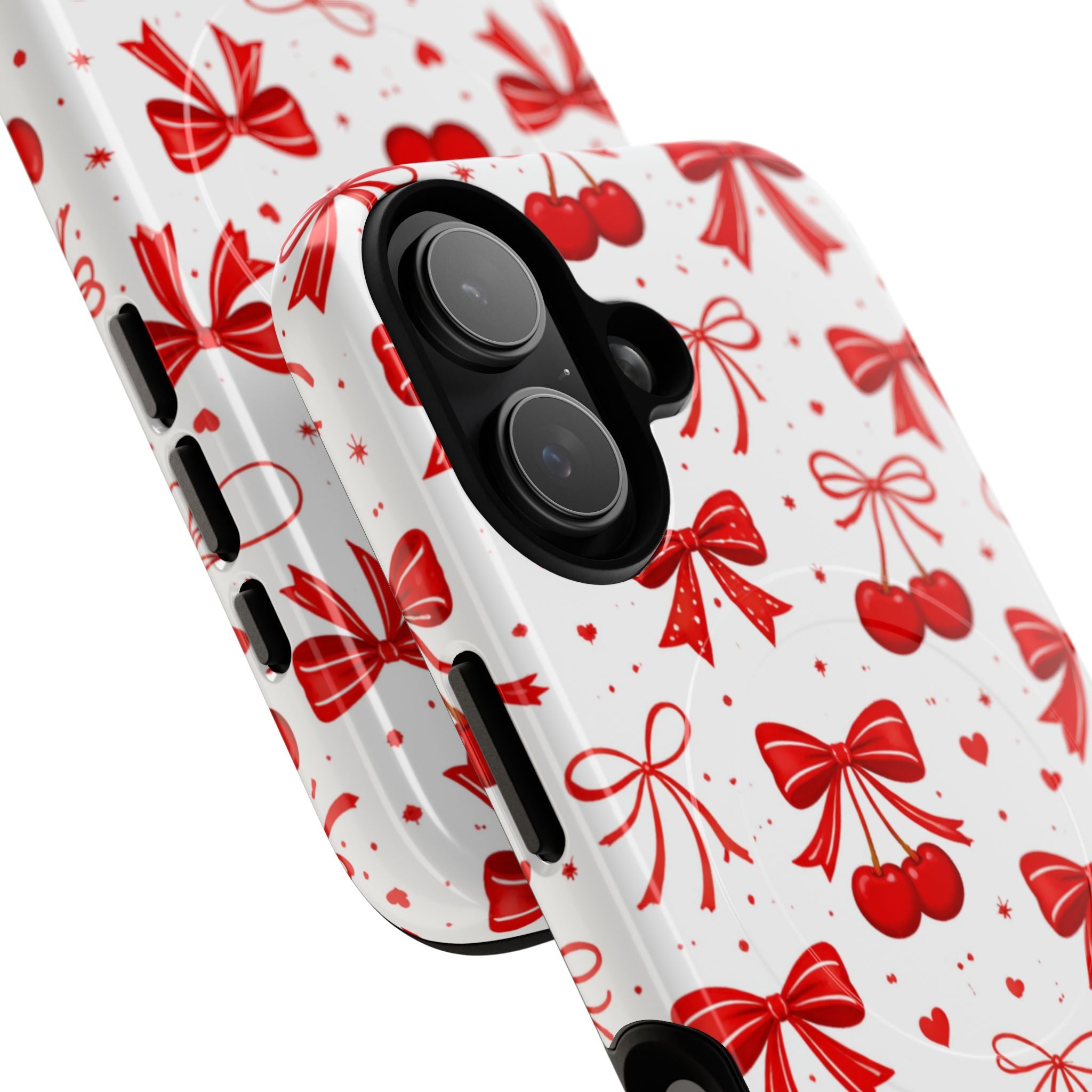 Cherry Bow iPhone Case – MagSafe Compatible
