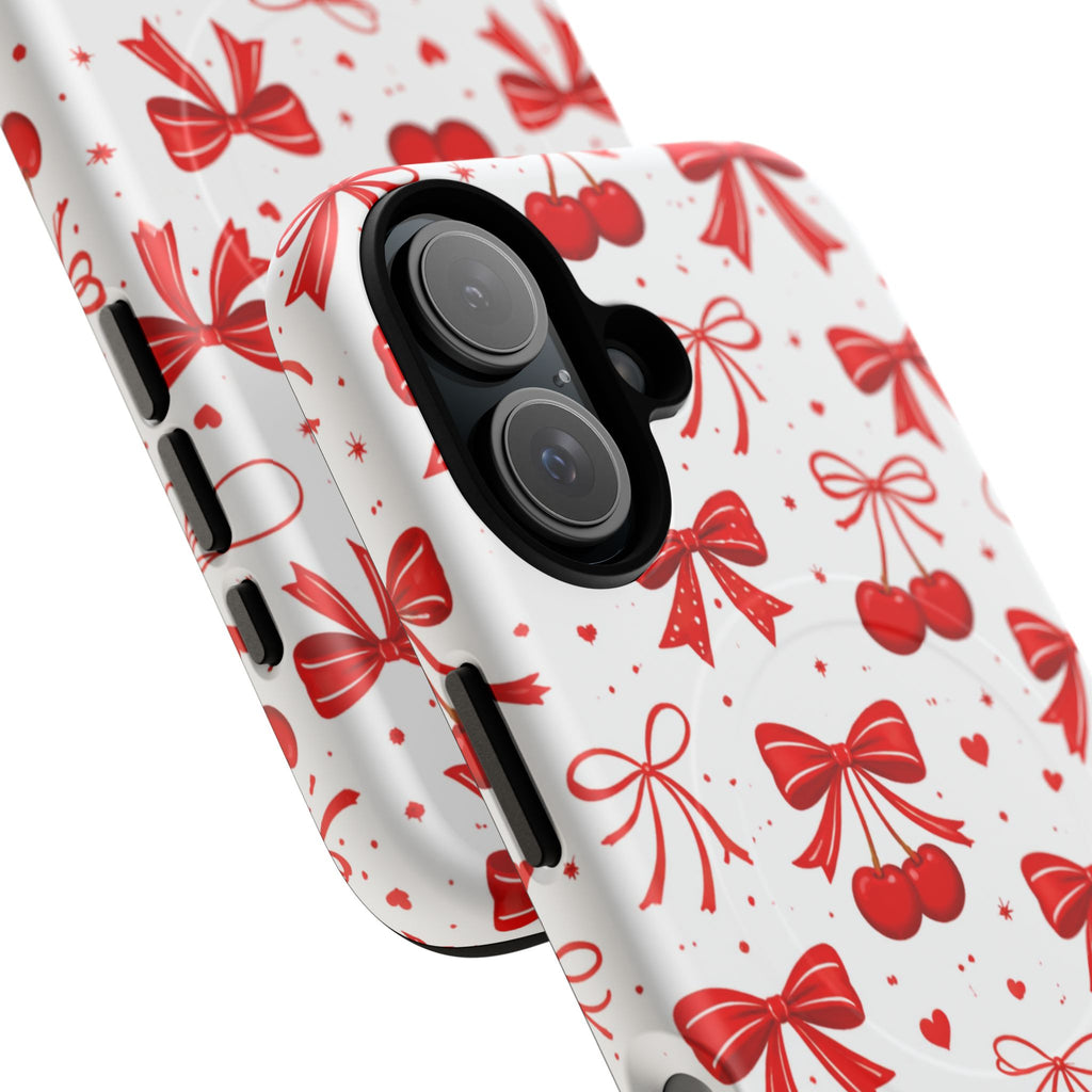 Cherry Bow iPhone Case – MagSafe Compatible