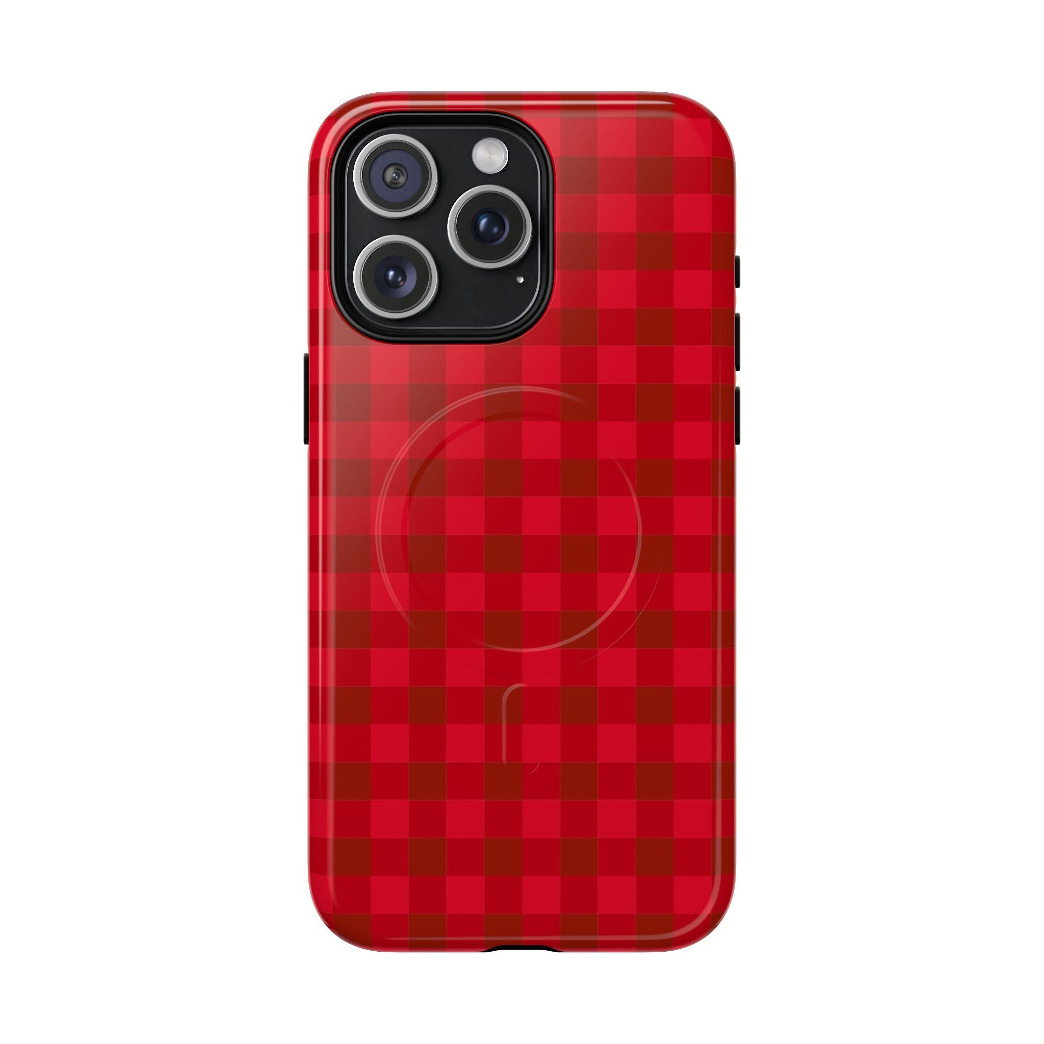 Red Buffalo Plaid iPhone Case – MagSafe Compatible