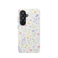 Pastel Wildflower Pattern Samsung Galaxy phone case | floral botanical slim magnetic impact-resistant case