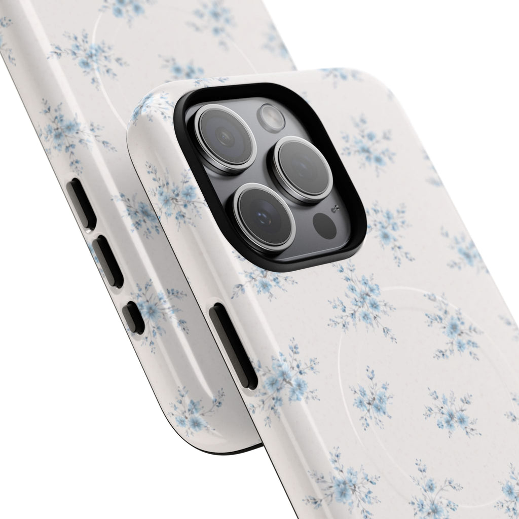 Floral Blue Sprig iPhone Case – MagSafe Compatible