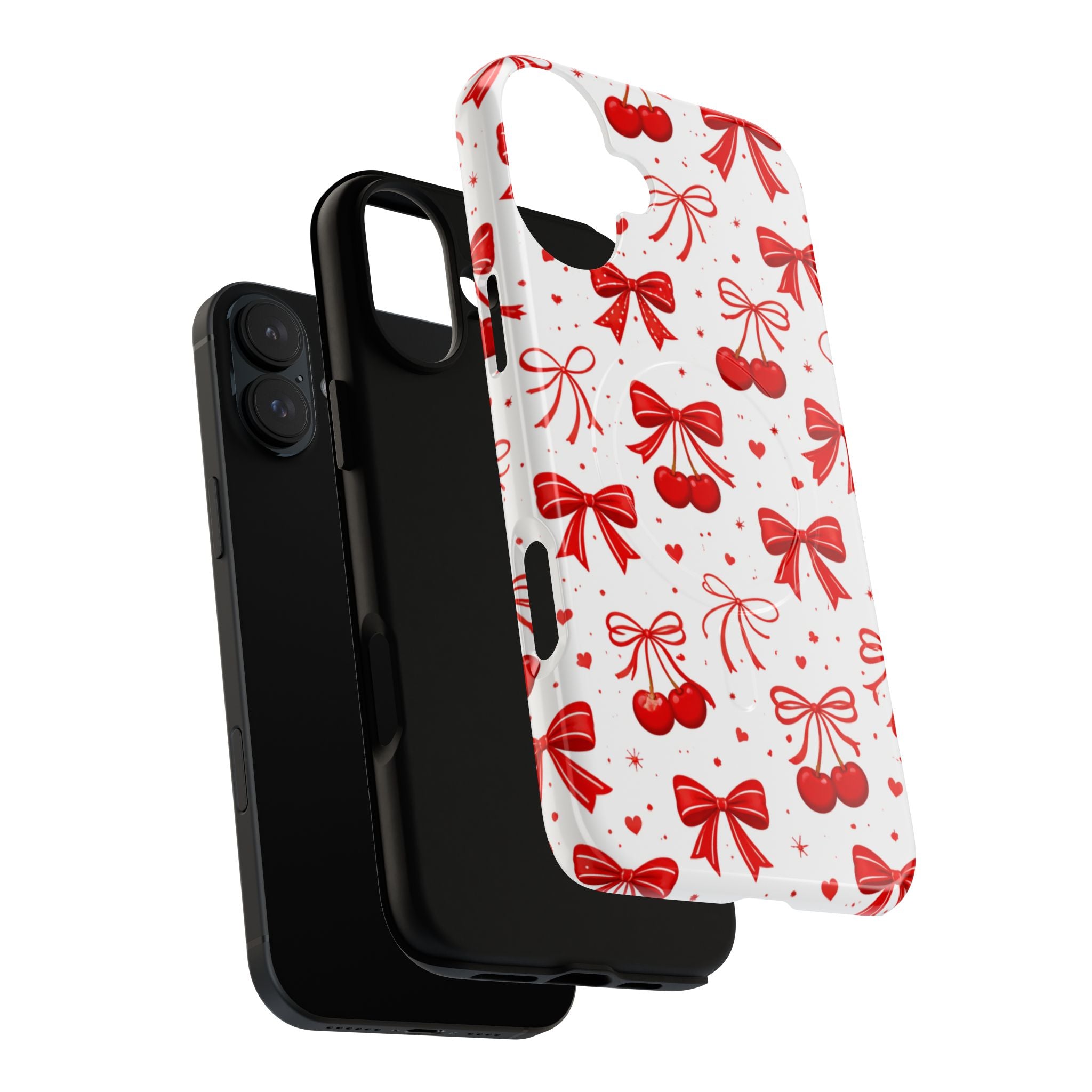 Cherry Bow iPhone Case – MagSafe Compatible
