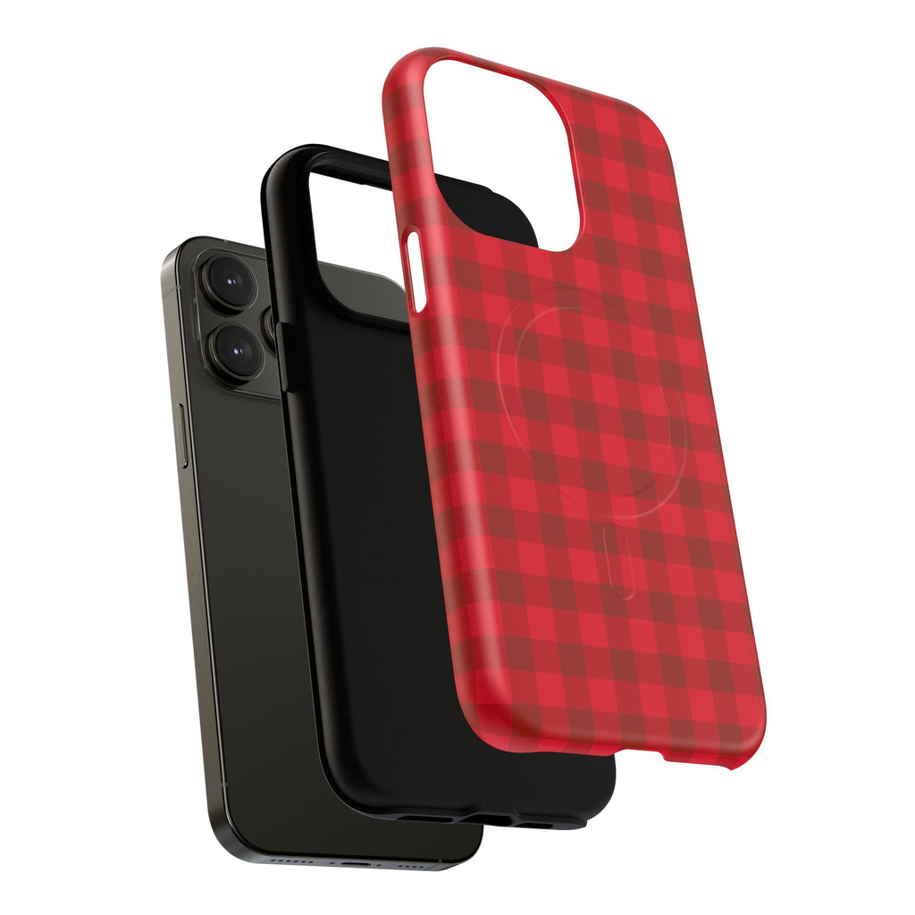 Red Buffalo Plaid iPhone Case – MagSafe Compatible