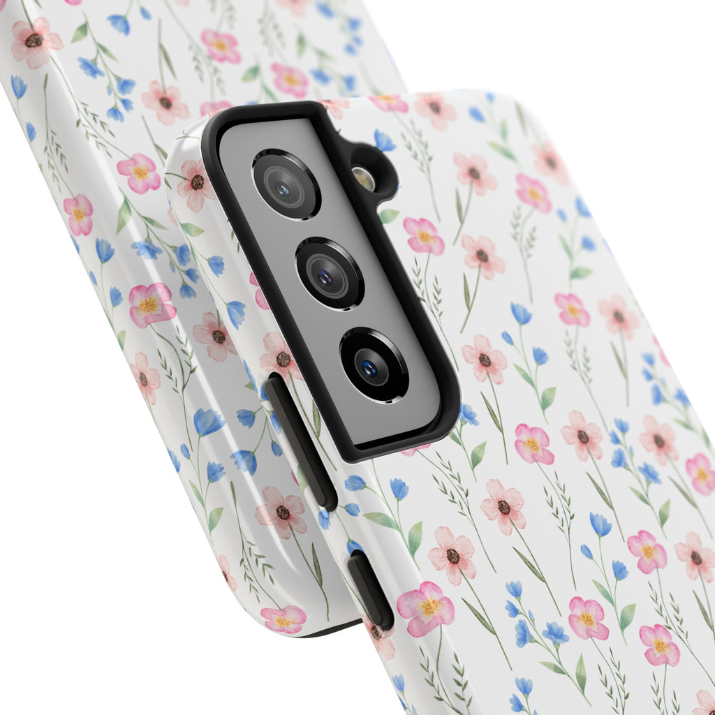 Wildflower Meadow Tough Samsung Case – Pastel Floral Protective Phone Cover