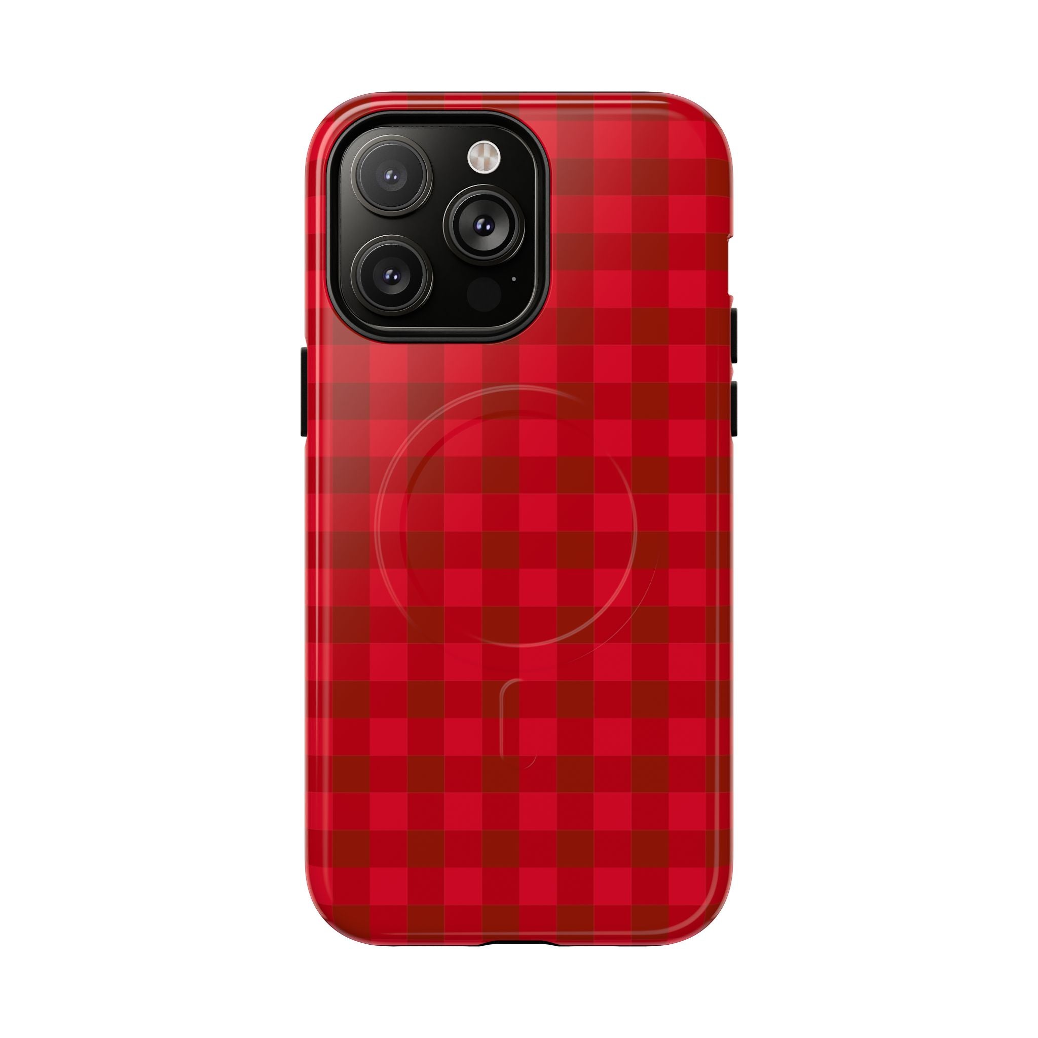 Red Buffalo Plaid iPhone Case – MagSafe Compatible