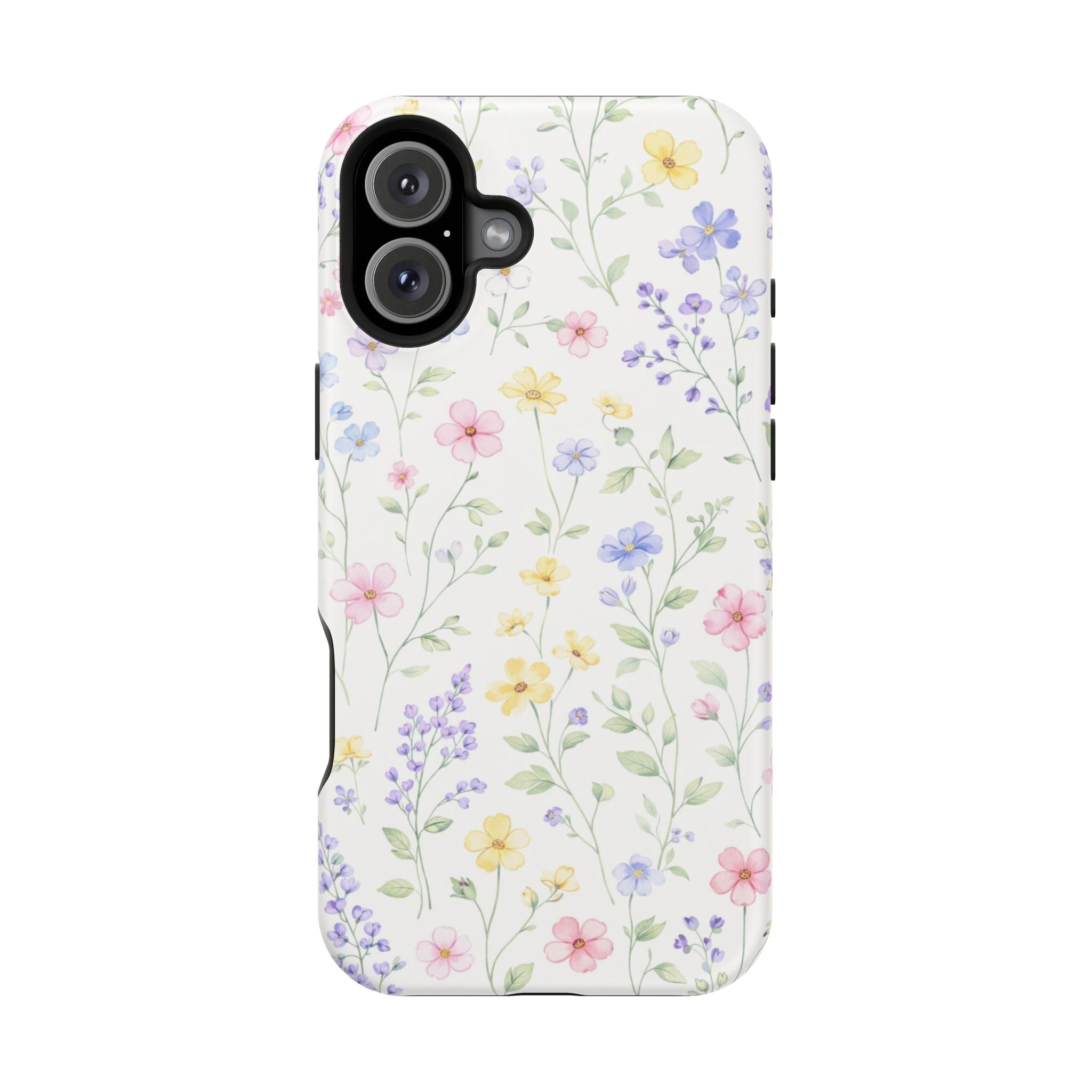 Pastel Wildflower Pattern iPhone Case | Magnetic Impact-Resistant Case