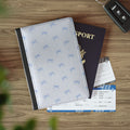 Blue Bow Pattern Passport Cover | Polka Dot Travel Accessory