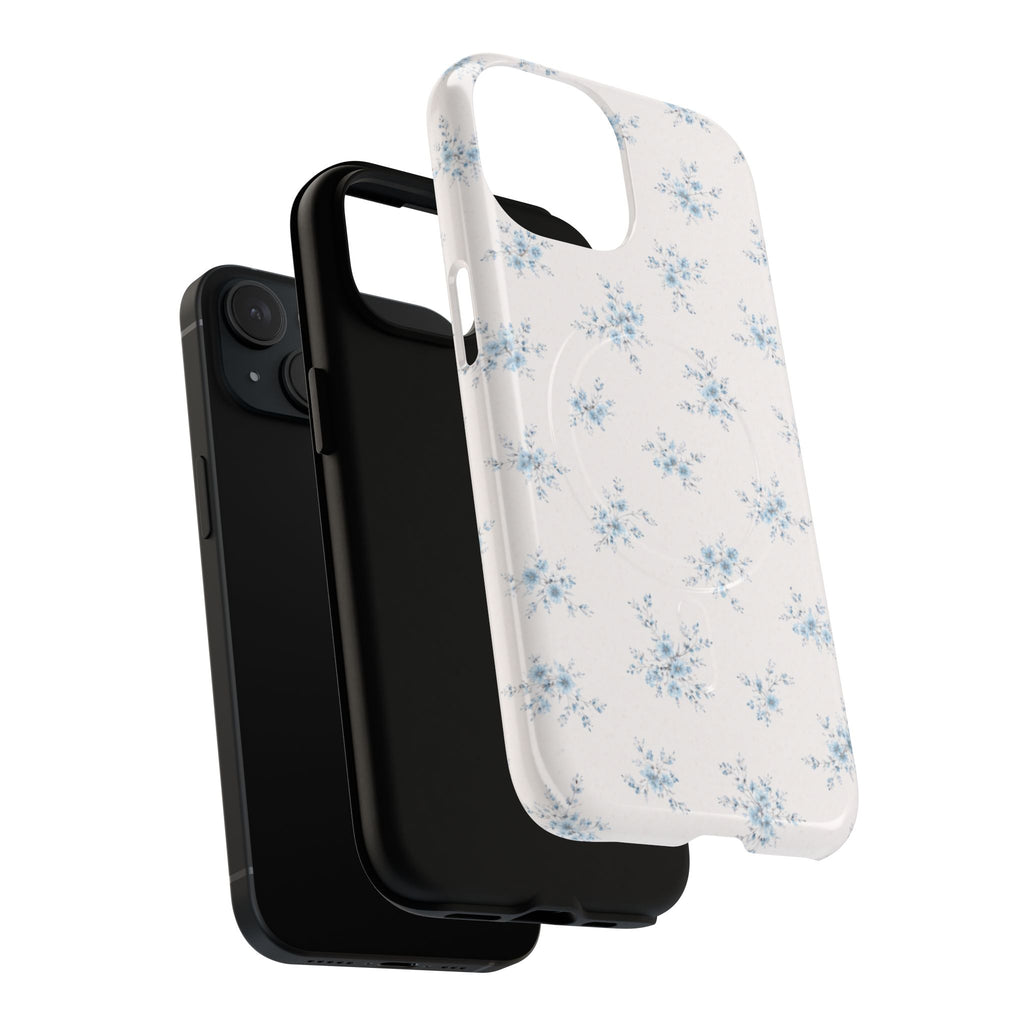 Floral Blue Sprig iPhone Case – MagSafe Compatible