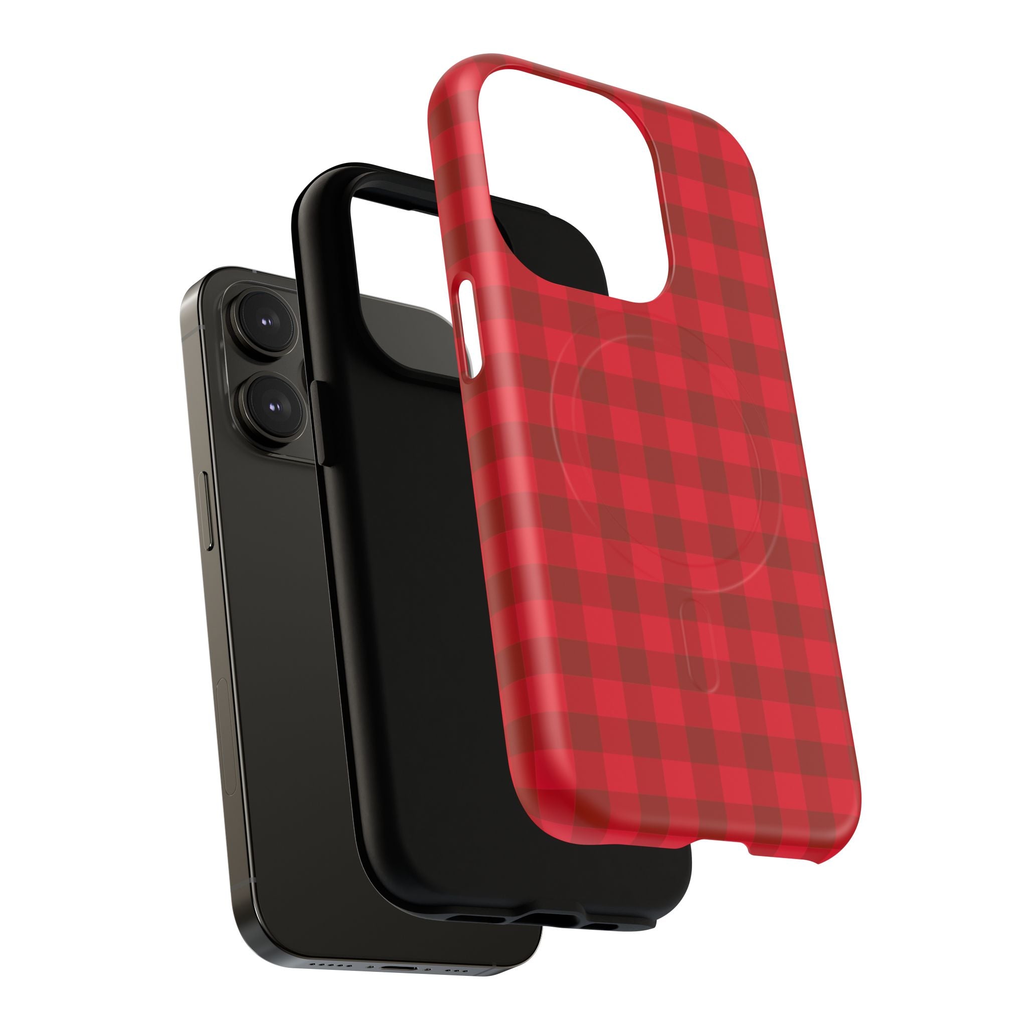 Red Buffalo Plaid iPhone Case – MagSafe Compatible