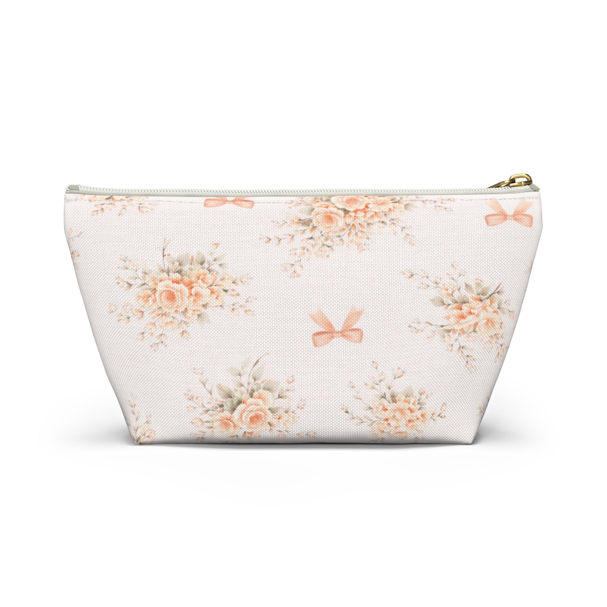 Blush Floral Bouquet Accessory Pouch
