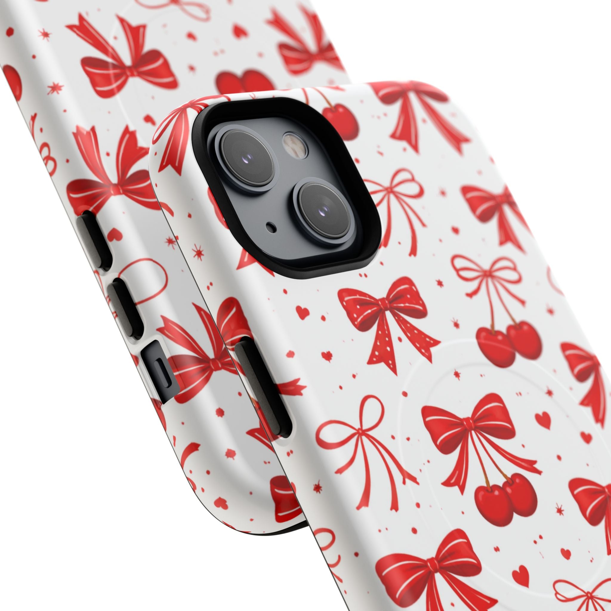 Cherry Bow iPhone Case – MagSafe Compatible