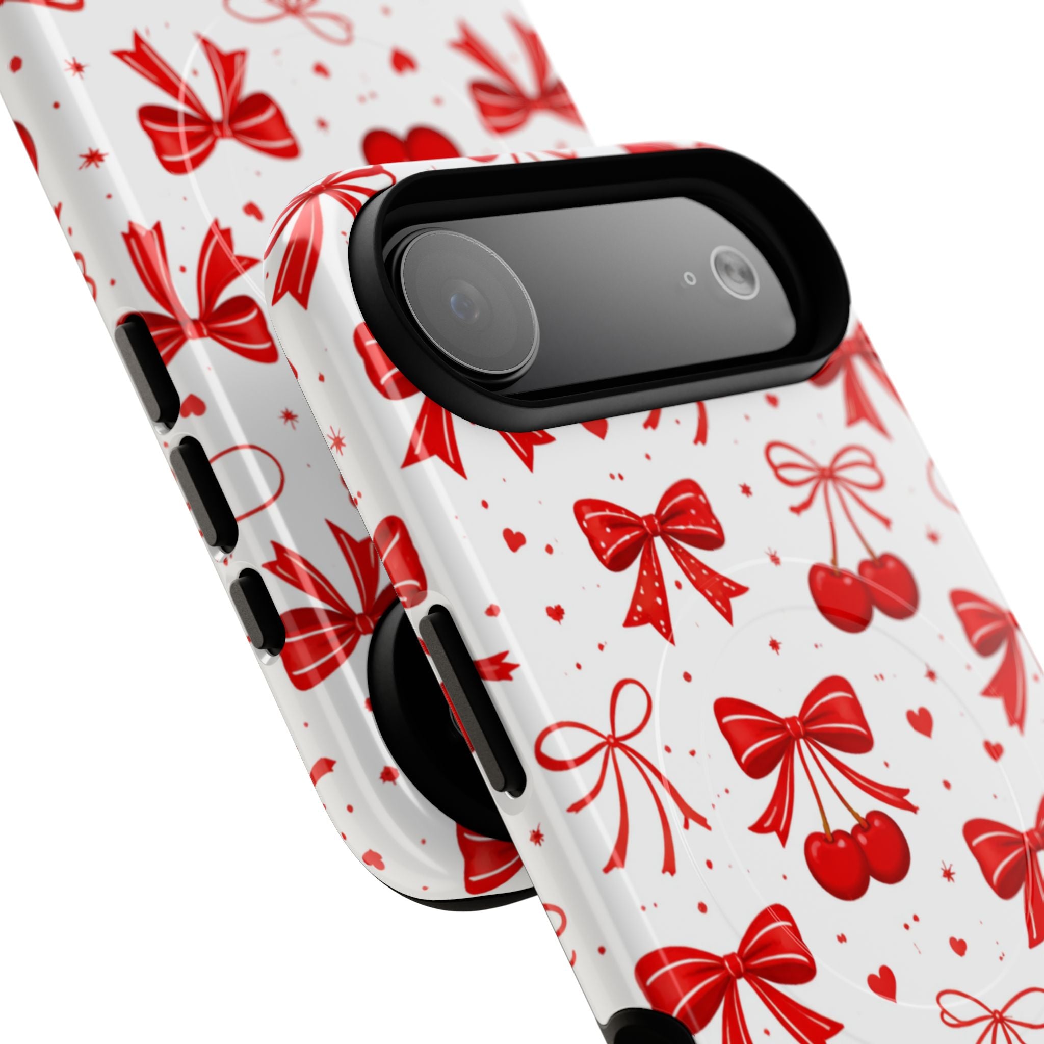 Cherry Bow iPhone Case – MagSafe Compatible