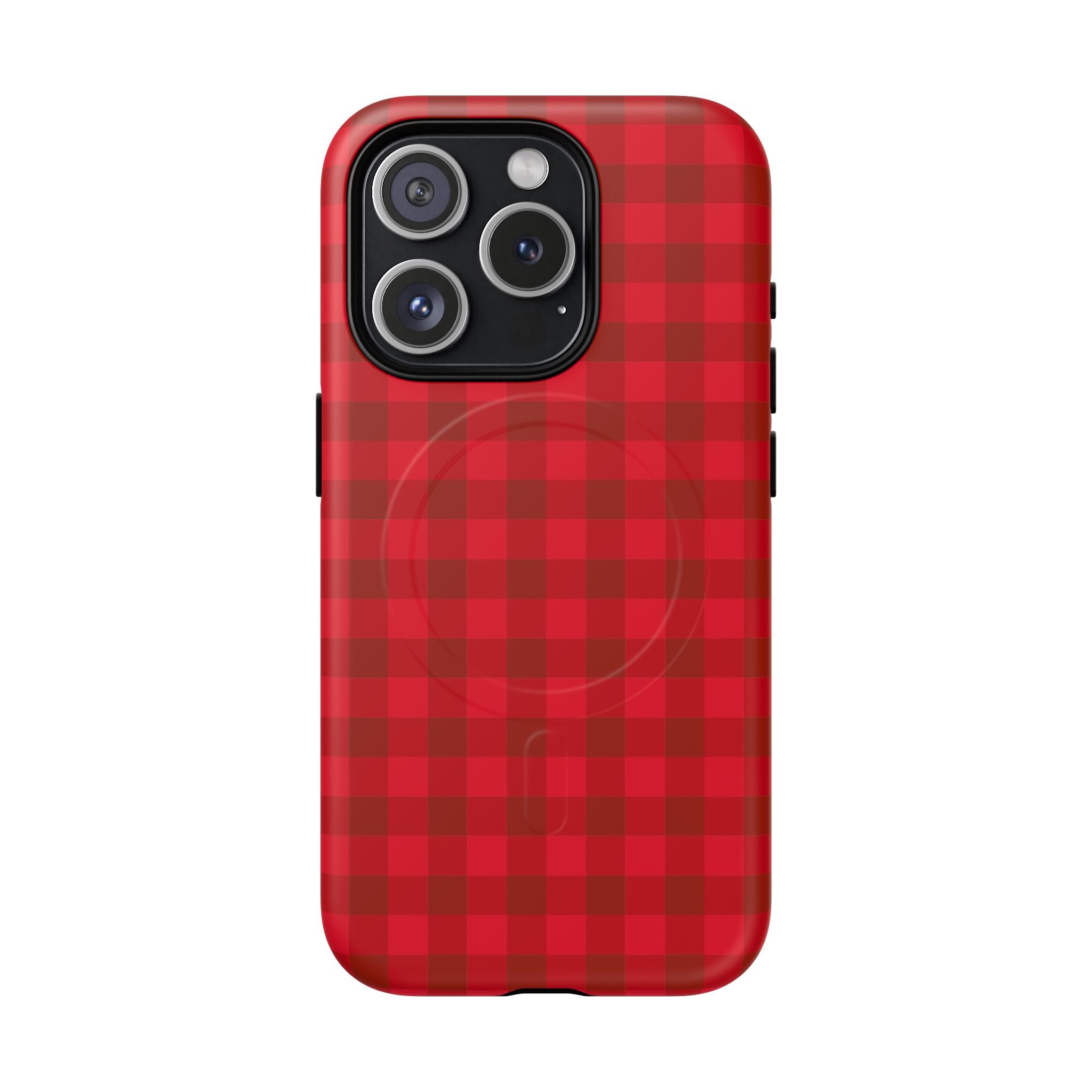 Red Buffalo Plaid iPhone Case – MagSafe Compatible
