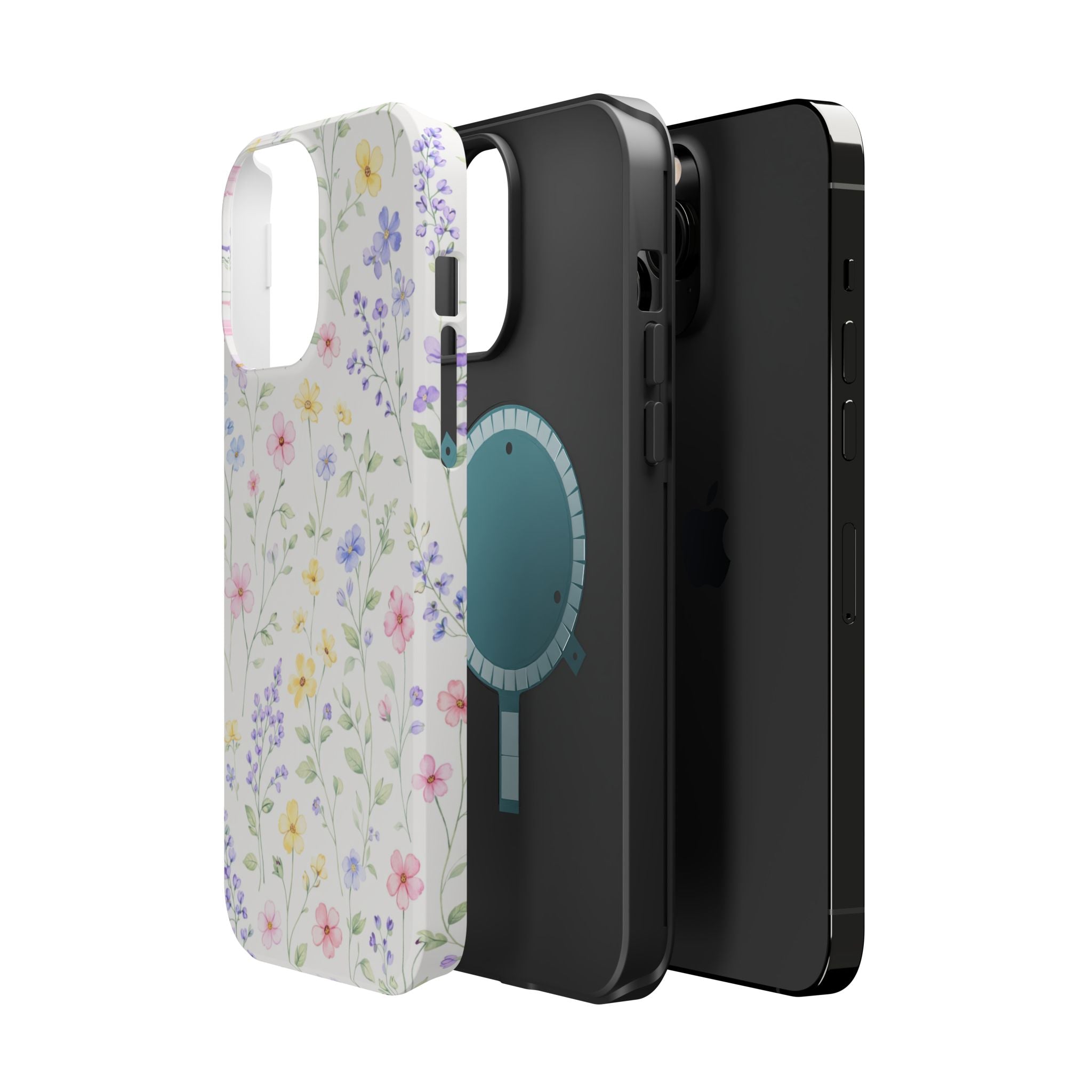 Pastel Wildflower Pattern iPhone Case | Magnetic Impact-Resistant Case