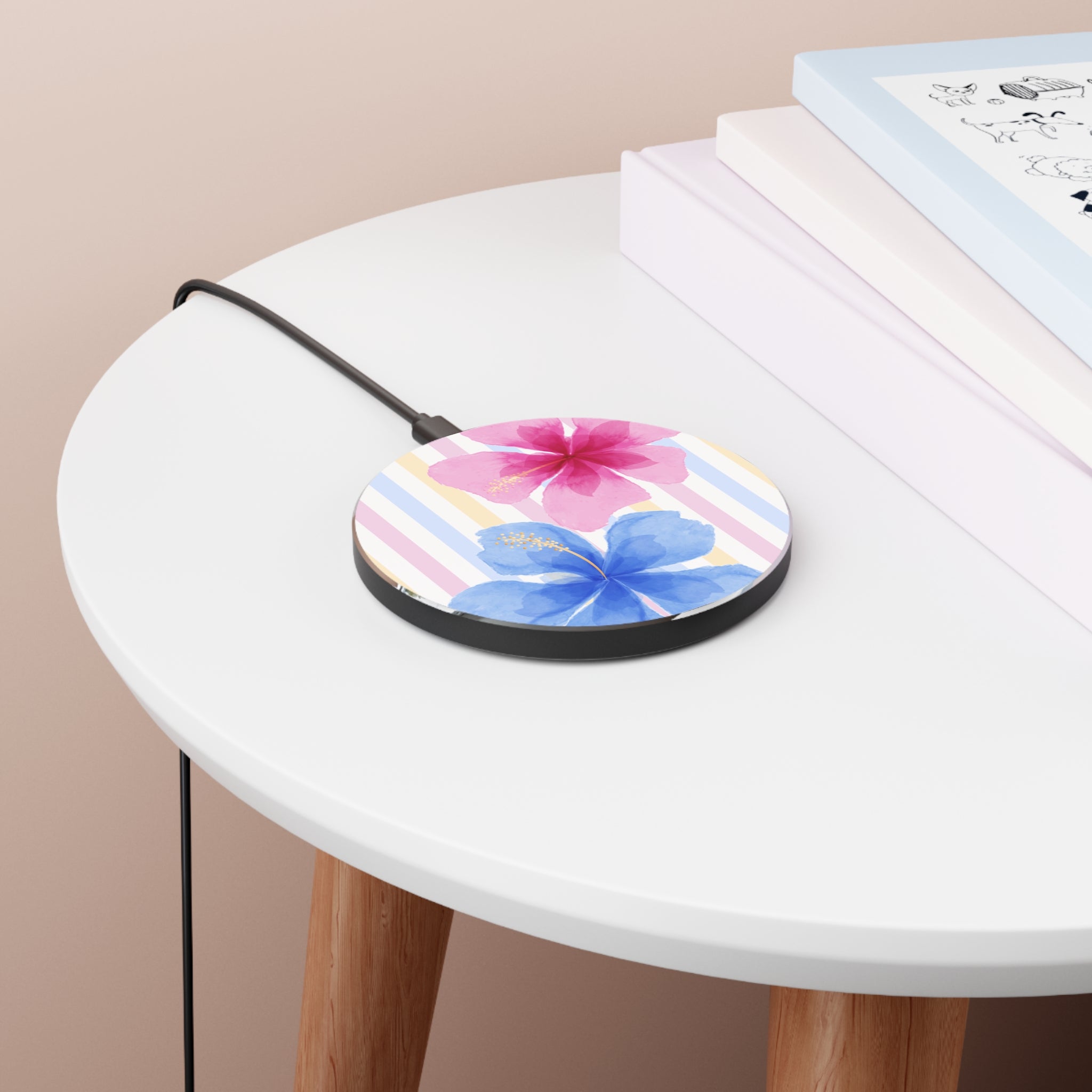 Floral Hibiscus Wireless Charger
