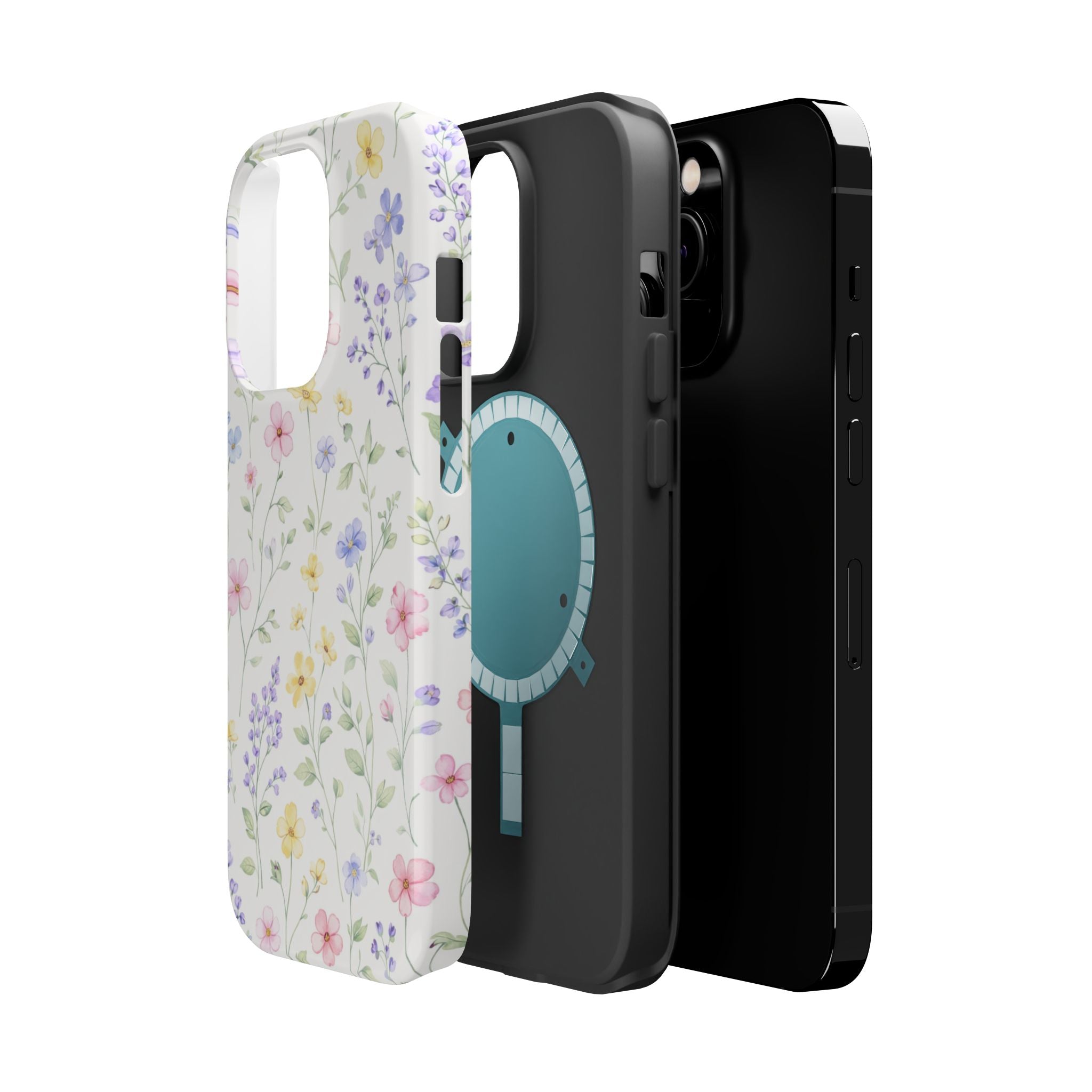 Pastel Wildflower Pattern iPhone Case | Magnetic Impact-Resistant Case