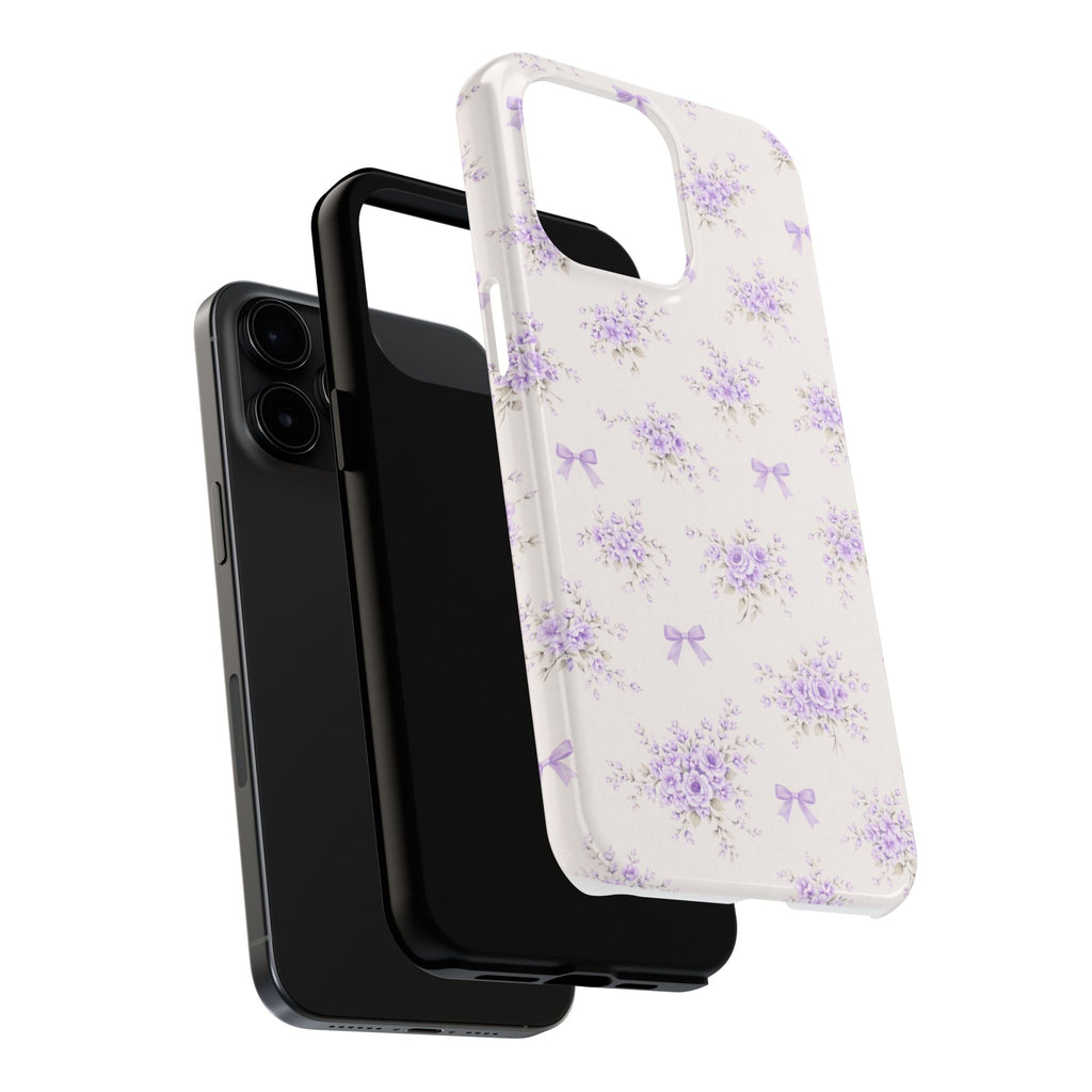 Lavender Floral Bouquet iPhone Case | Tough Phone Case