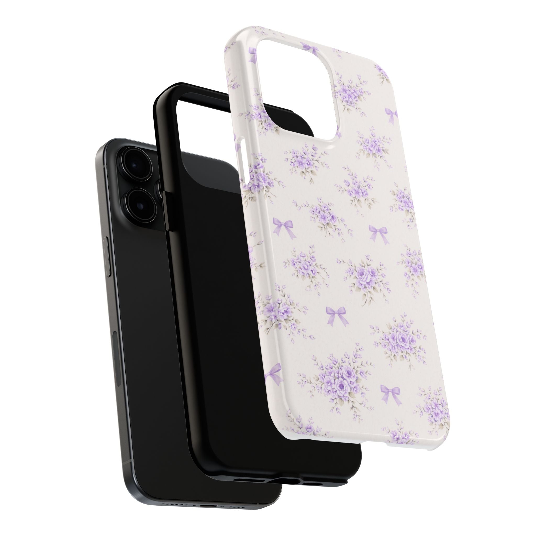 Lavender Floral Bouquet iPhone Case | Tough Phone Case