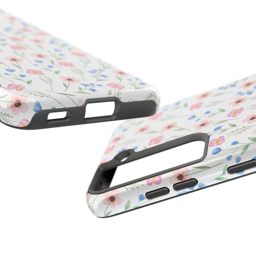 Wildflower Meadow Tough Samsung Case – Pastel Floral Protective Phone Cover