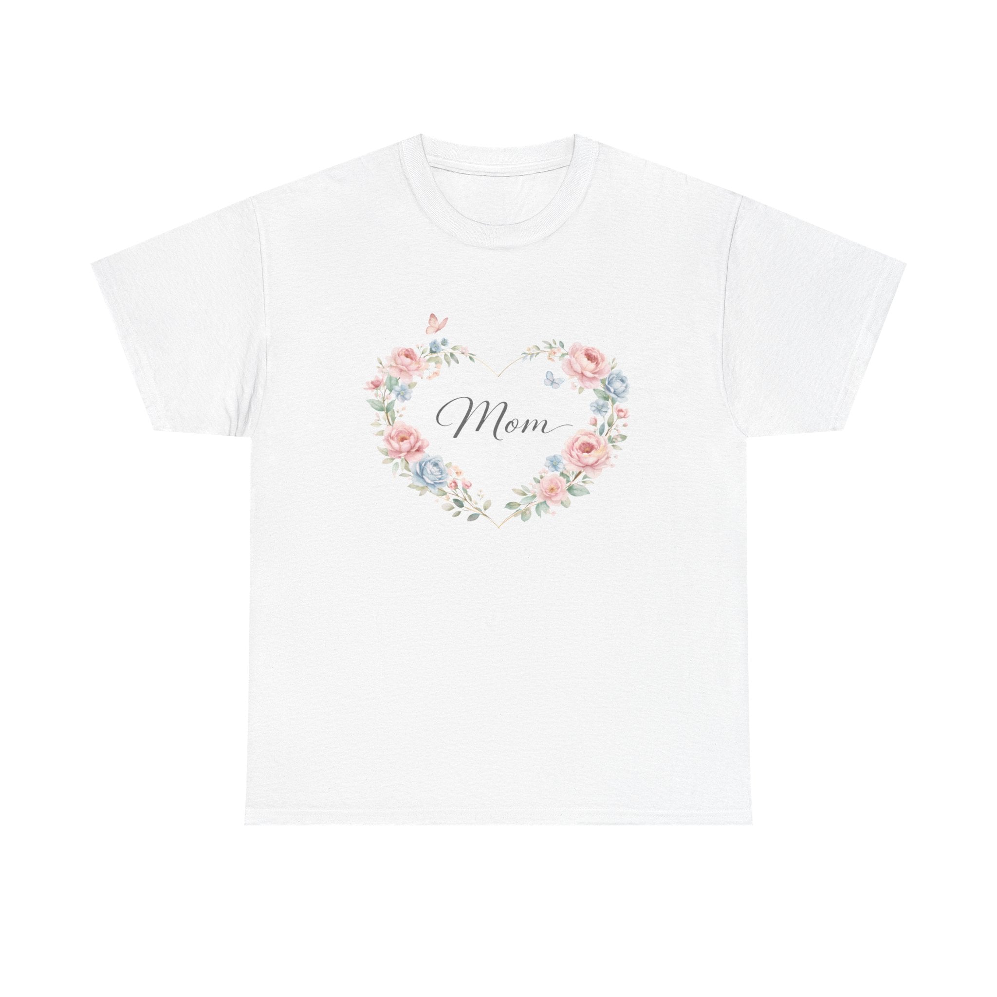Mom Floral Heart T-Shirt — Mother’s Day Gift Tee