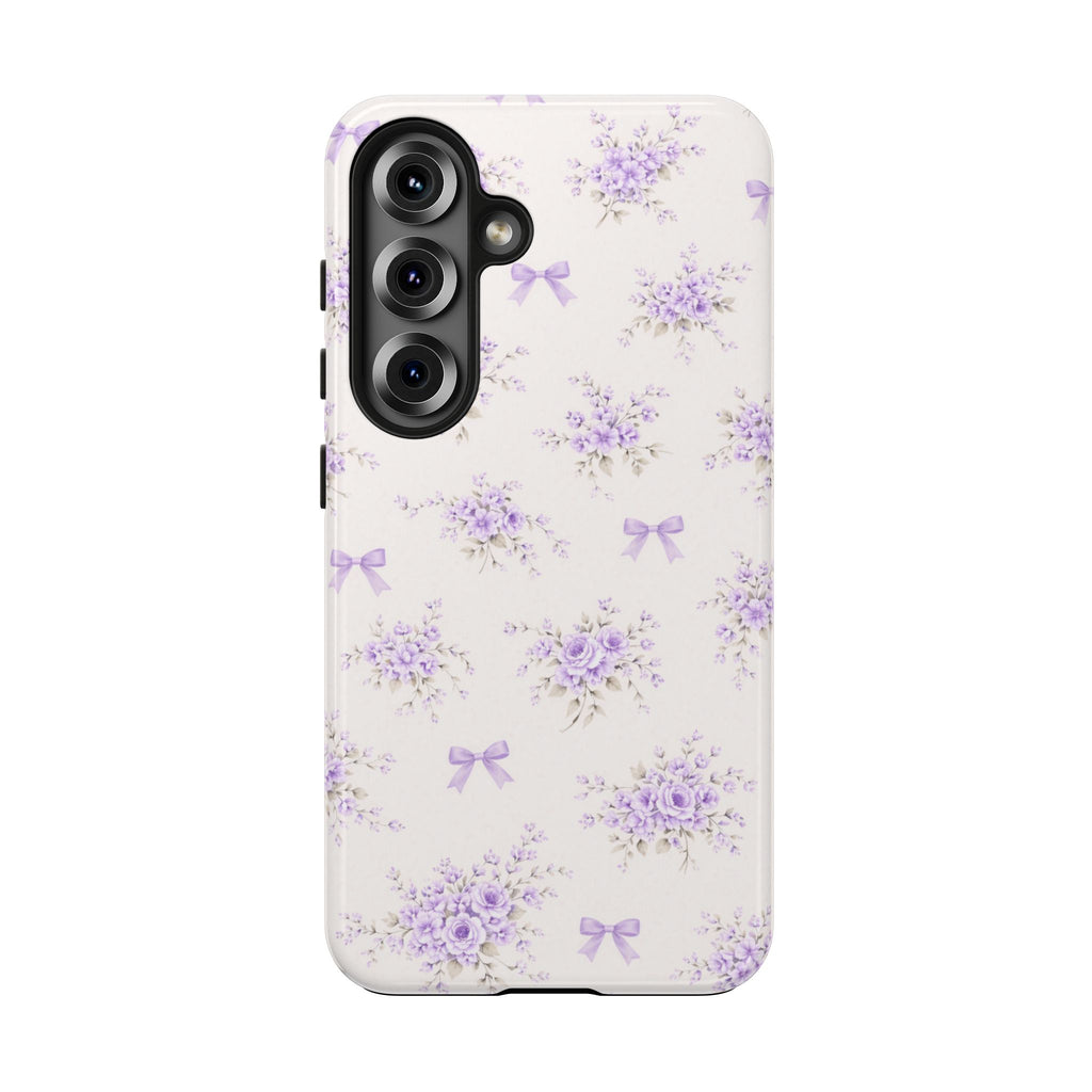Lilac Floral Bouquet Samsung Galaxy  Phone Case | Tough Phone Case