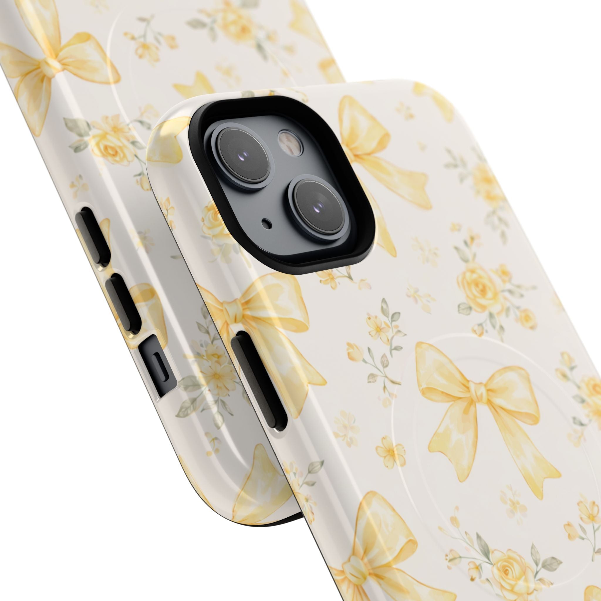 Yellow Rose Bow iPhone Case – MagSafe Compatible