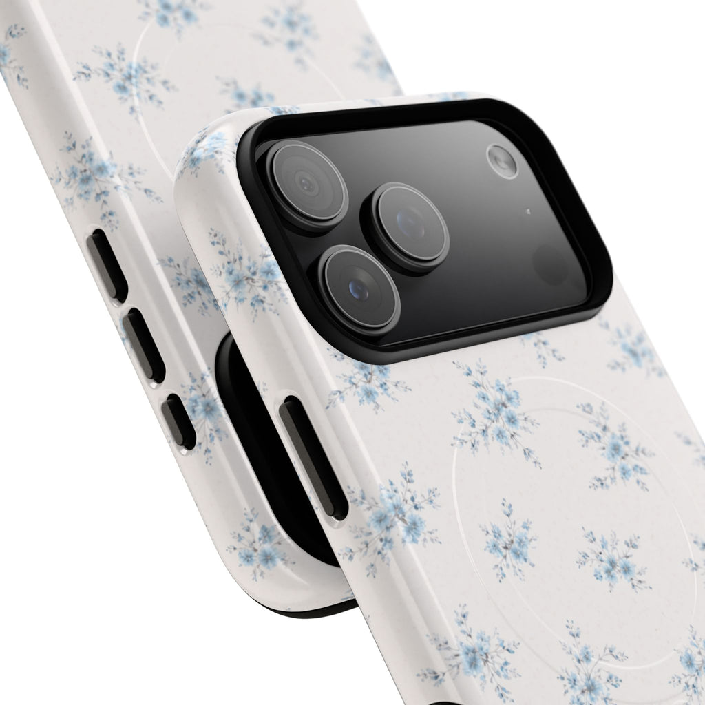 Floral Blue Sprig iPhone Case – MagSafe Compatible
