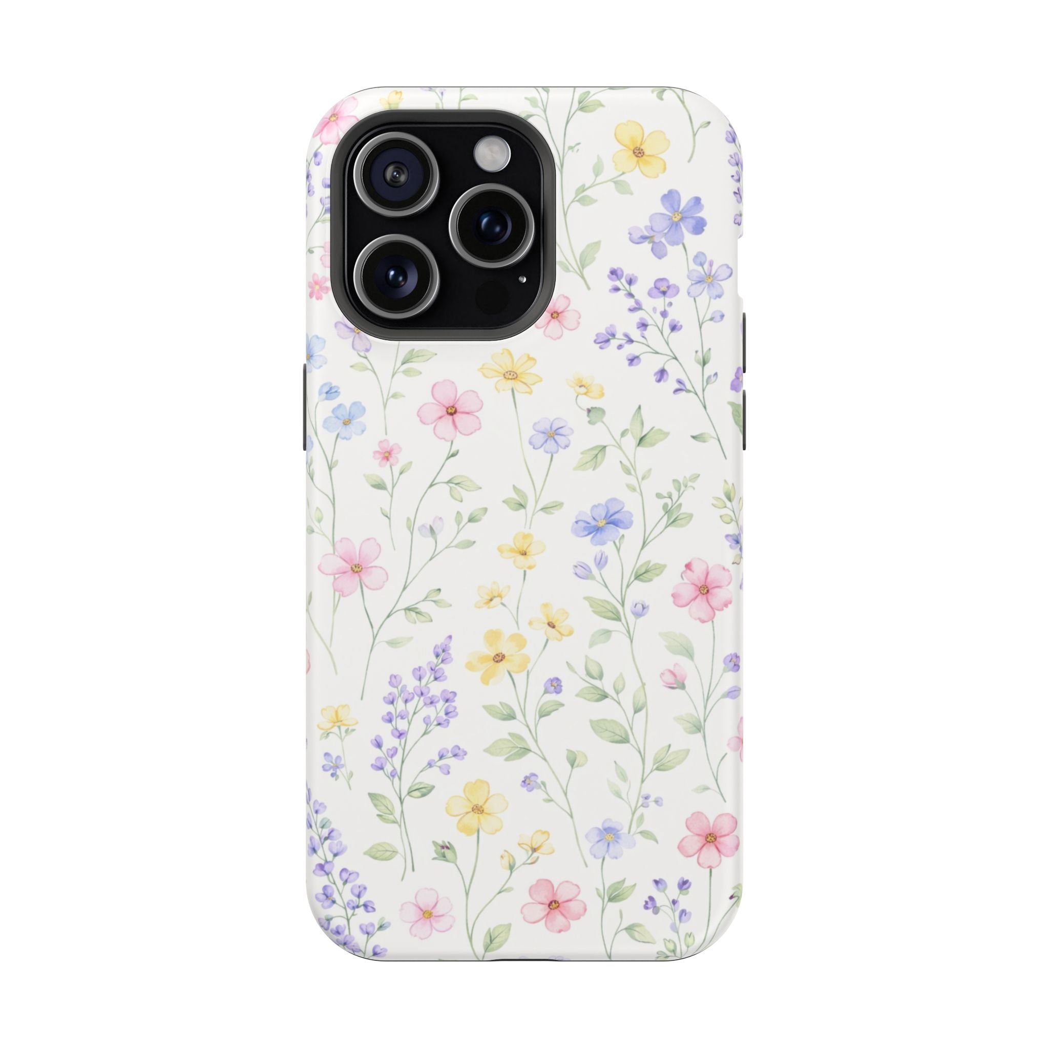 Pastel Wildflower Pattern iPhone Case | Magnetic Impact-Resistant Case