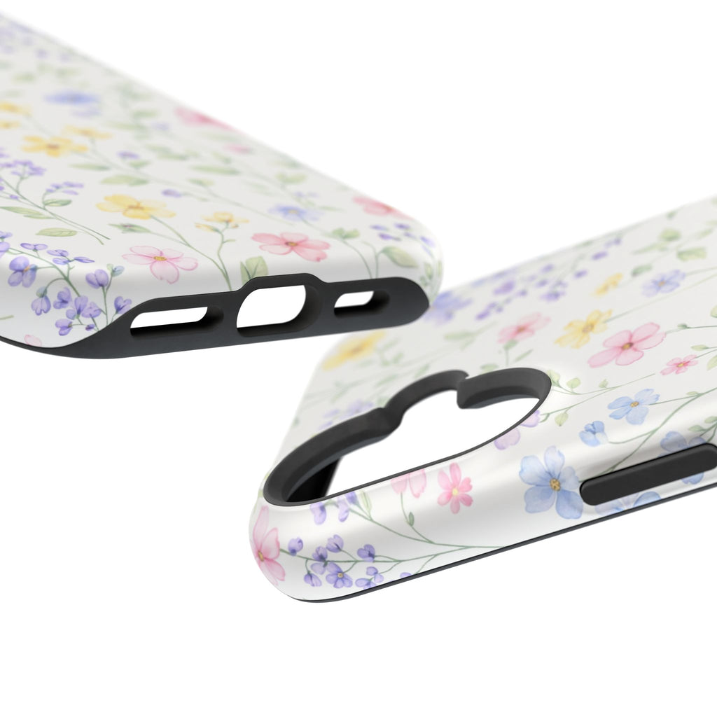 Pastel Wildflower Pattern iPhone Case | Magnetic Impact-Resistant Case