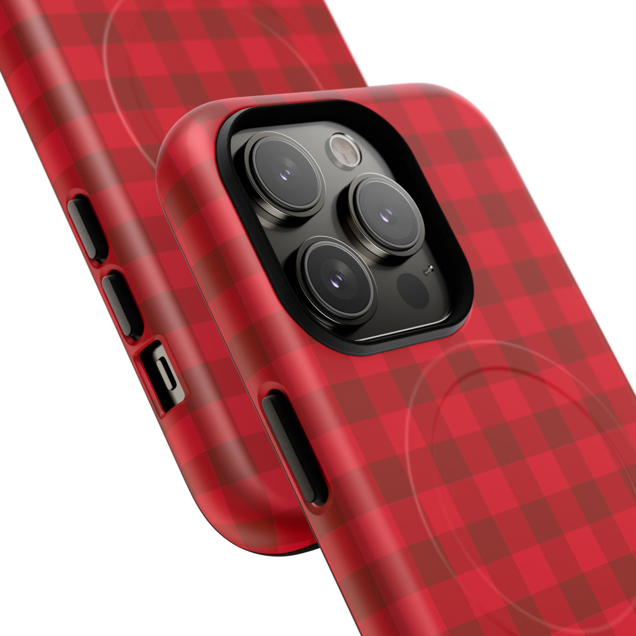 Red Buffalo Plaid iPhone Case – MagSafe Compatible