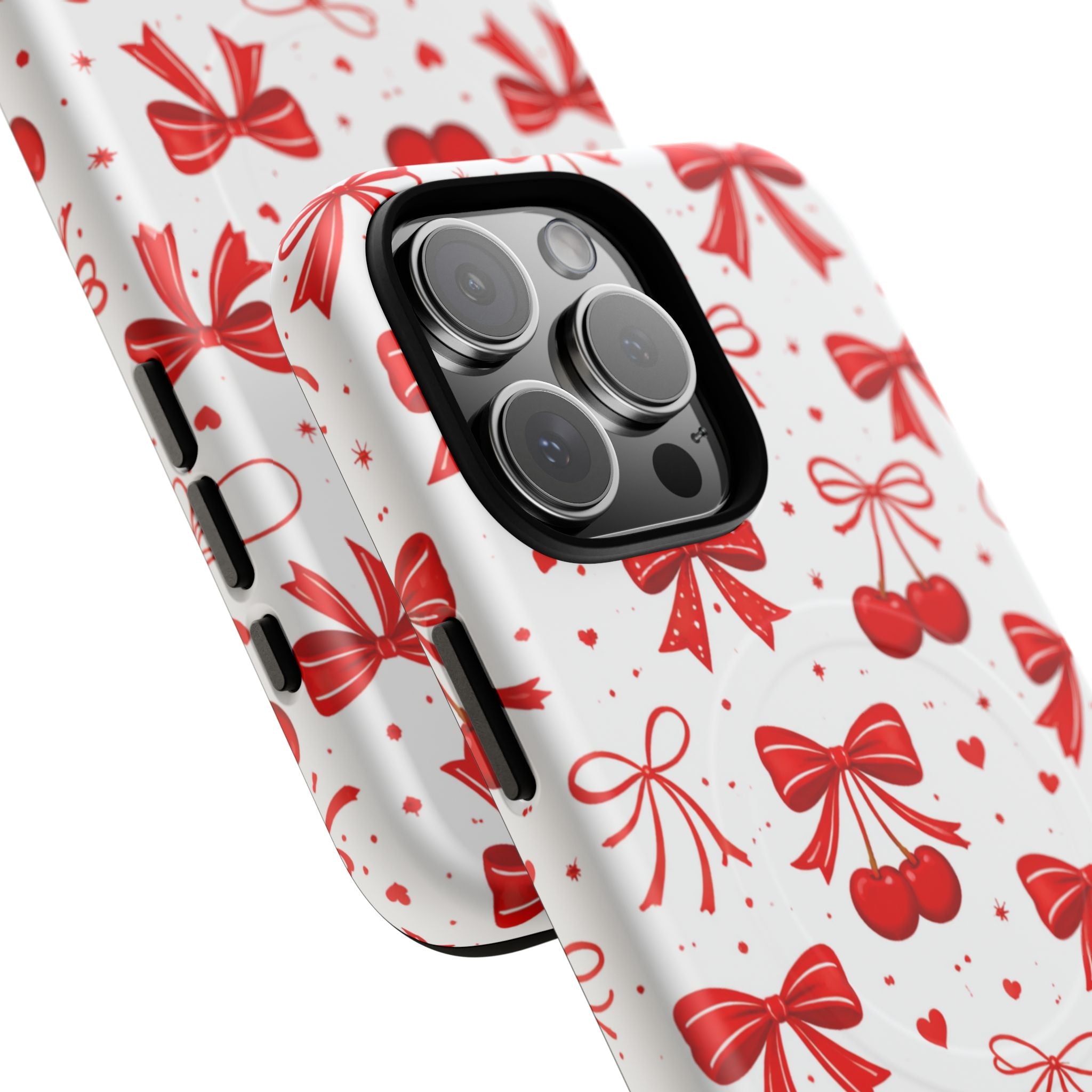 Cherry Bow iPhone Case – MagSafe Compatible