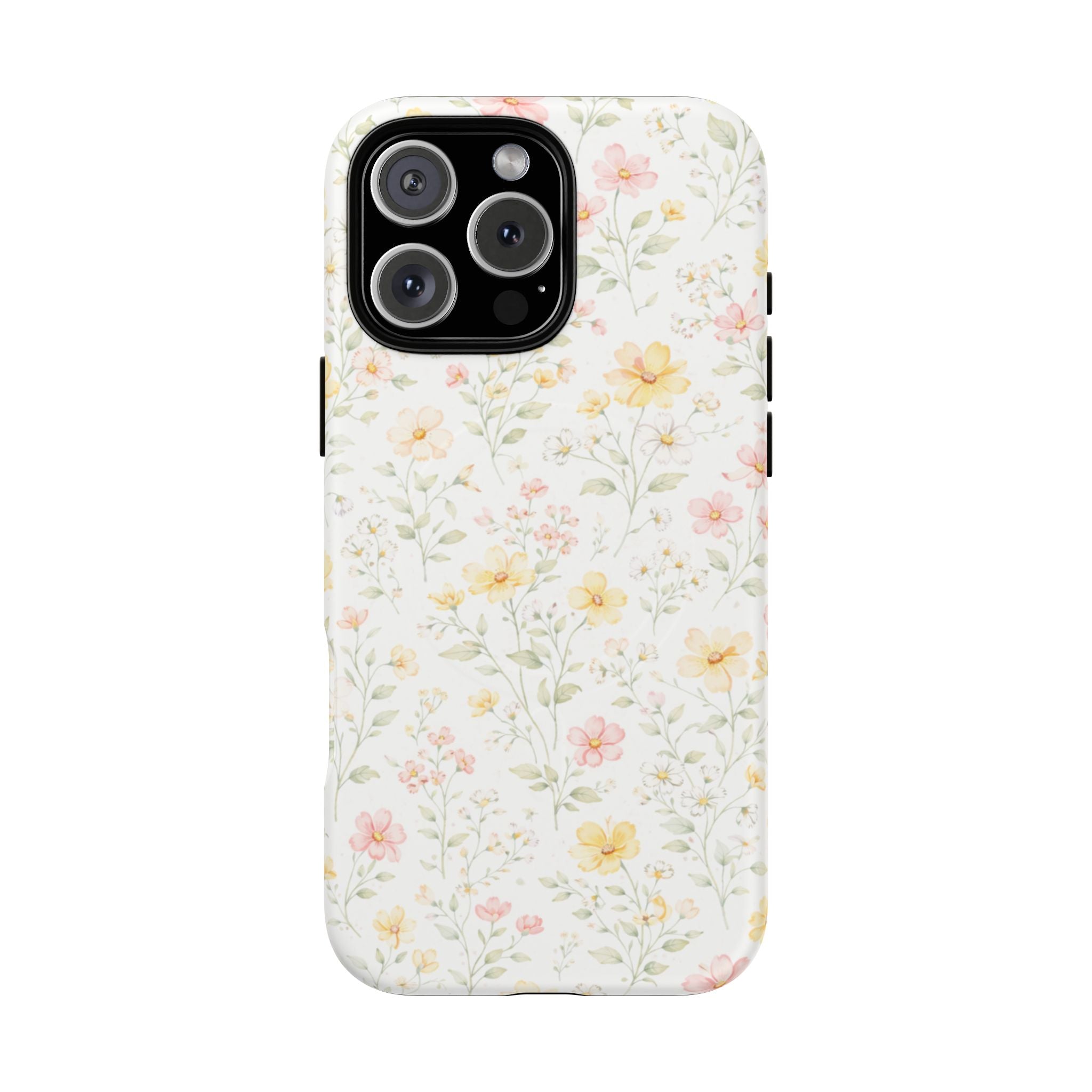 Floral Meadow Tough Magnetic Phone Case | Pastel Wildflower iPhone Cover